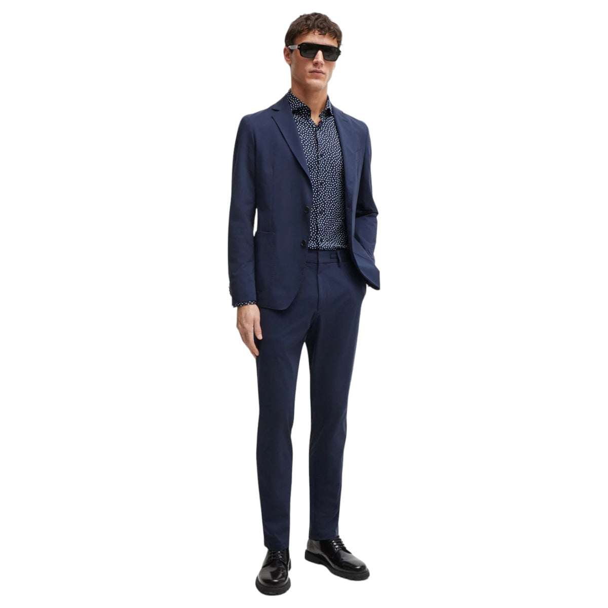 Boss Slim-Fit Shirt In Printed Performance-Stretch Fabric 50513429 404