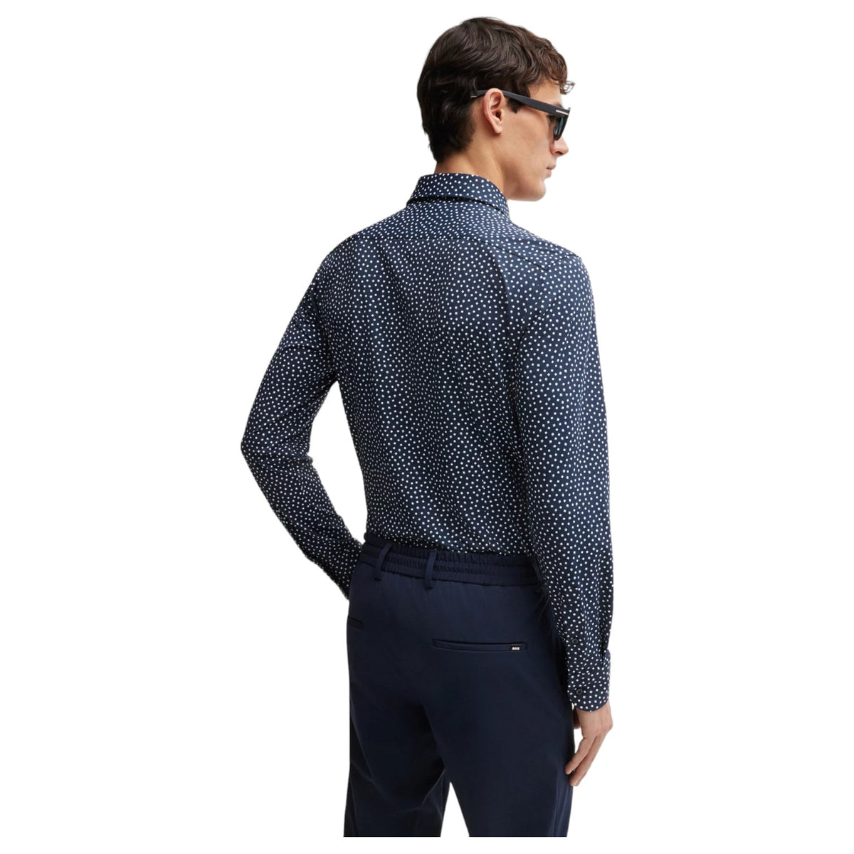 Boss Slim-Fit Shirt In Printed Performance-Stretch Fabric 50513429 404