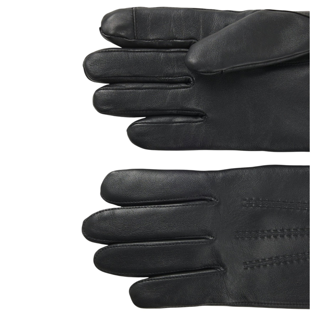 BOSS Men's Hainz Leather Gloves with Wool-Blend Lining 50526681-001