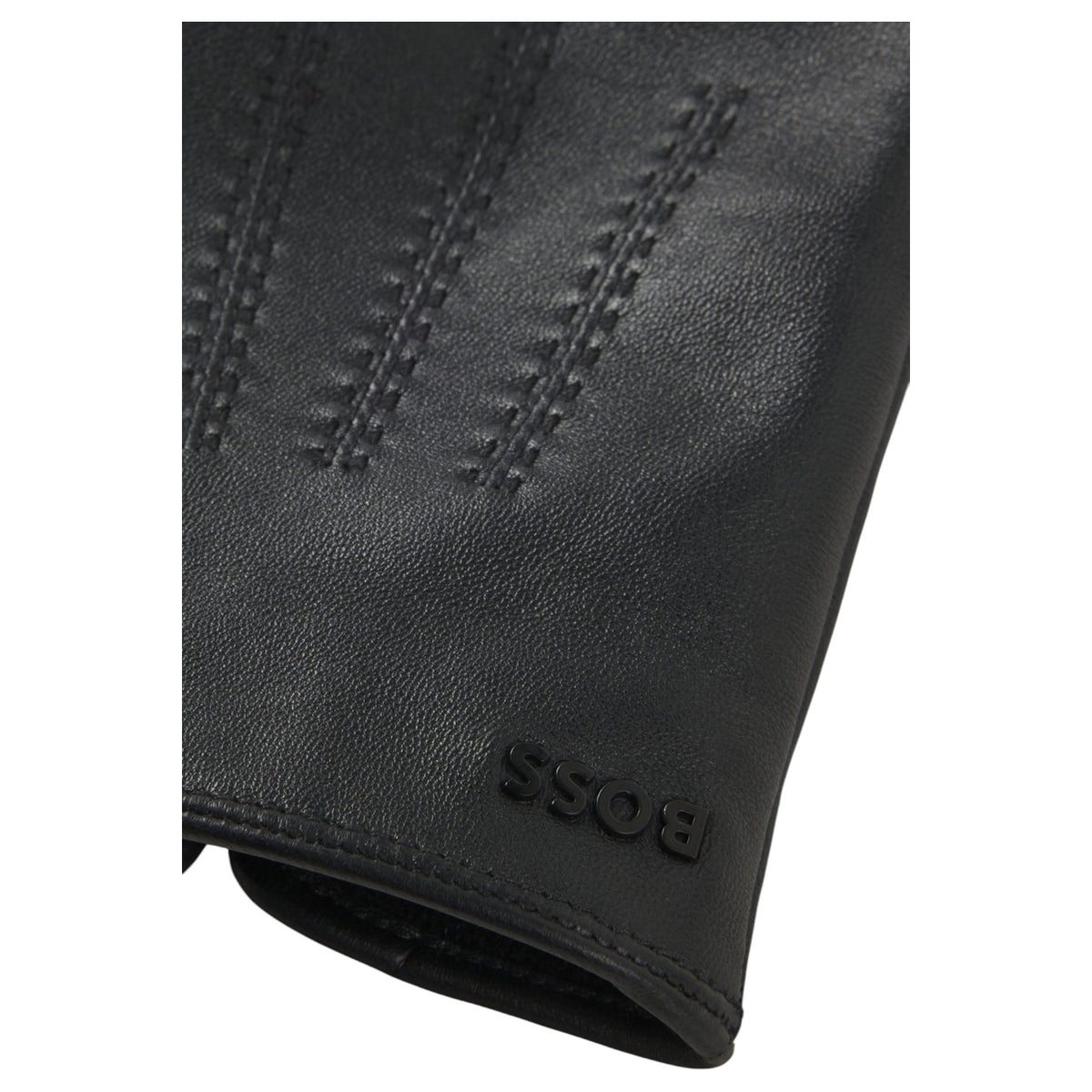 BOSS Men's Hainz Leather Gloves with Wool-Blend Lining 50526681-001