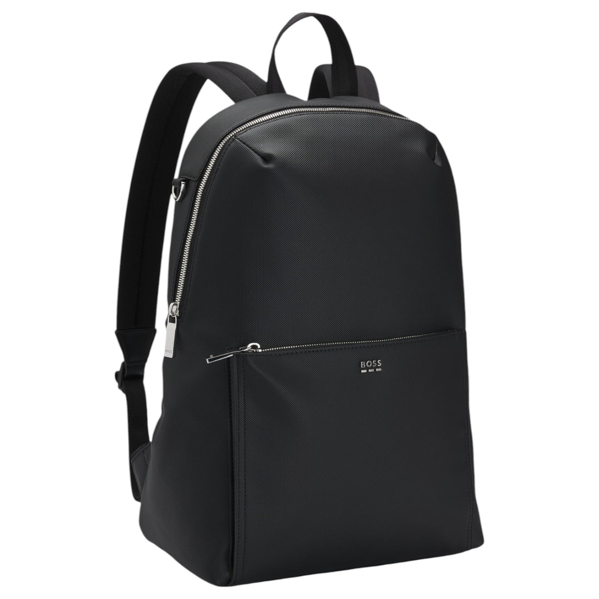 Hugo Boss Textured backpack with logo hardware 50536103 405 Dark Blue