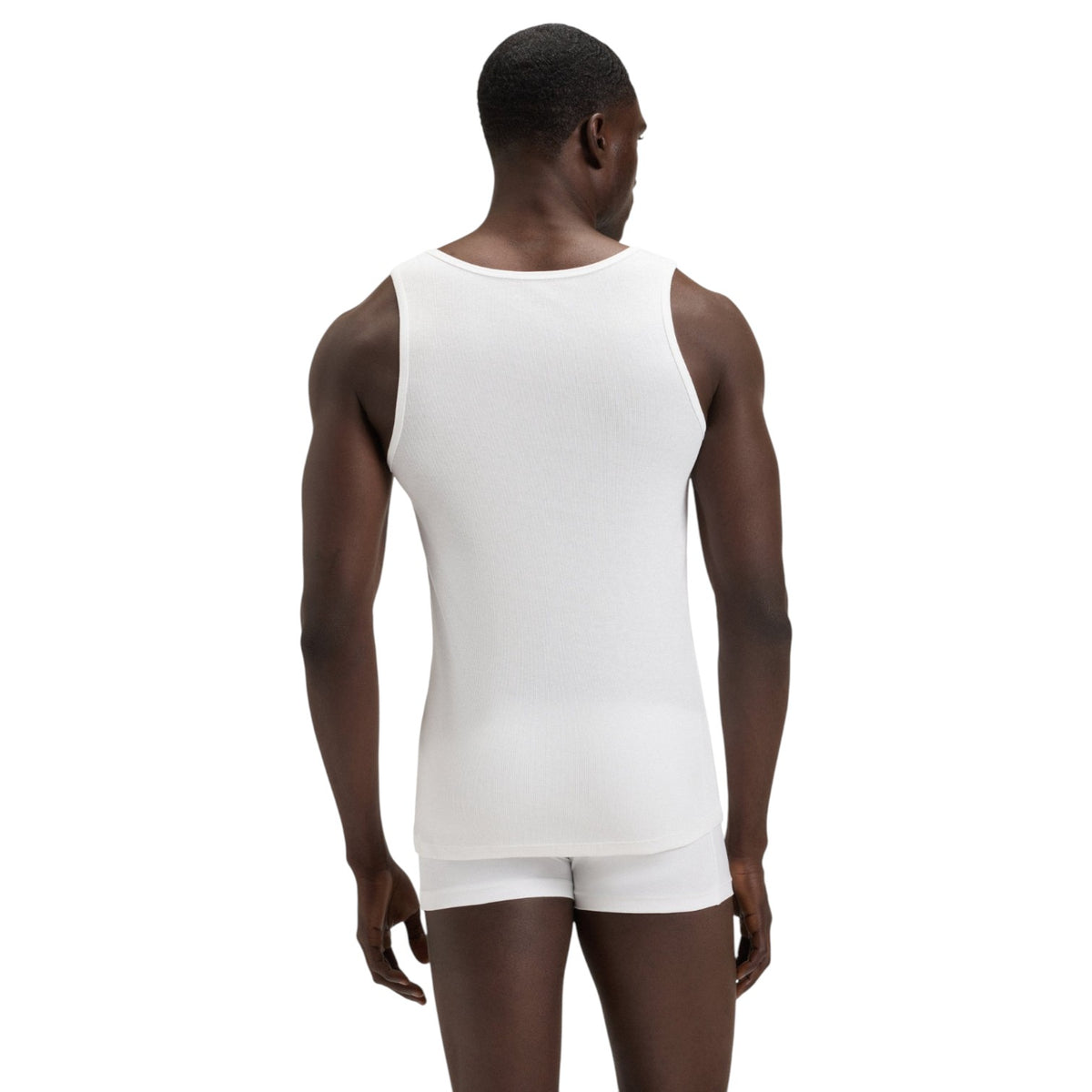 Boss Three-Pack Of Embroidered-Logo Tank Tops In Cotton