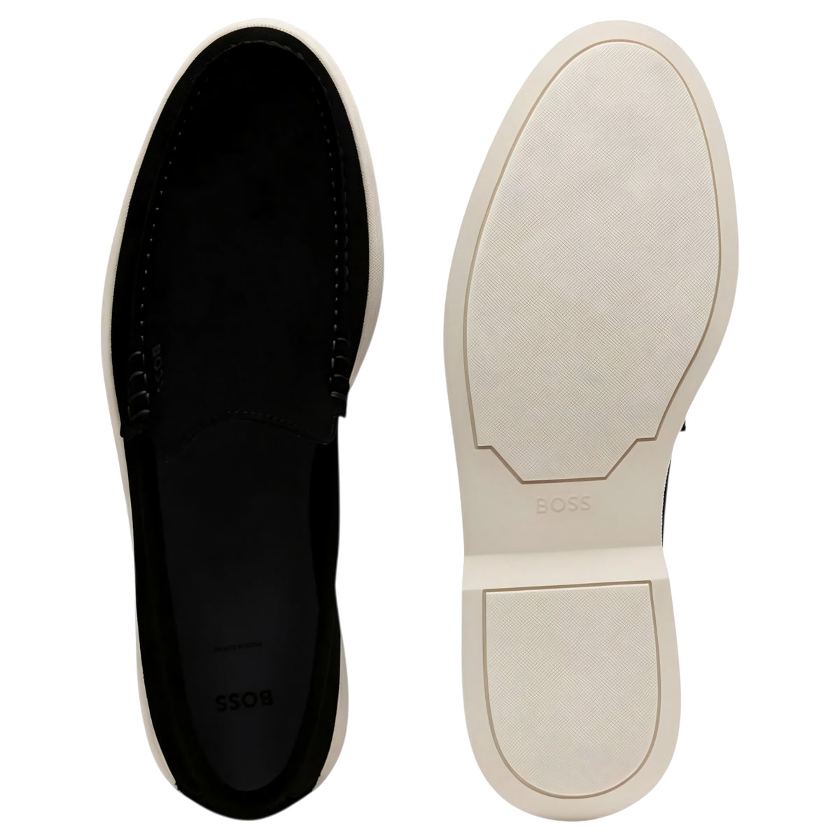 BOSS Suede Loafers With Debossed Logo 50543083
