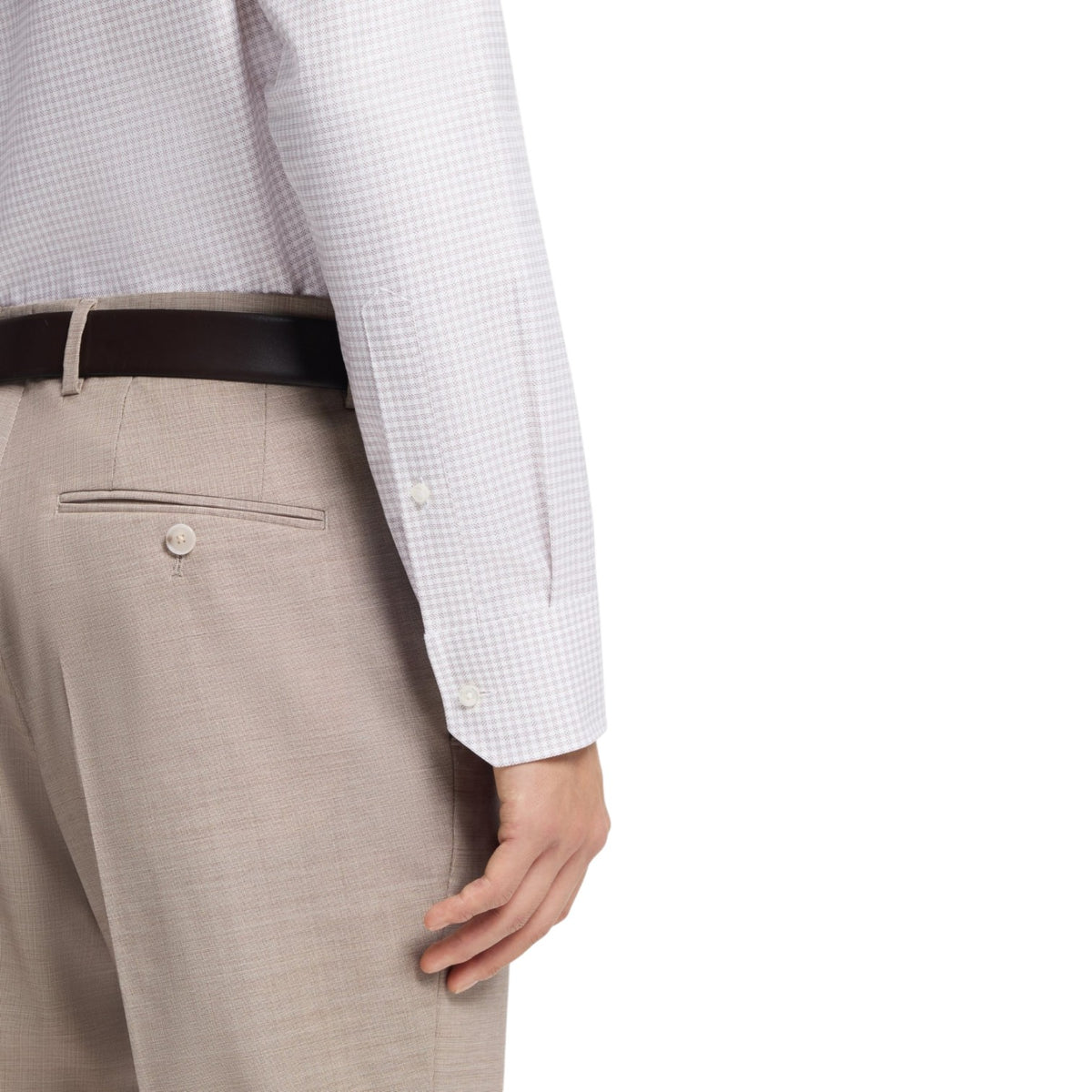 Boss Checked Regular-Fit Shirt in Italian-Made Cotton Twill