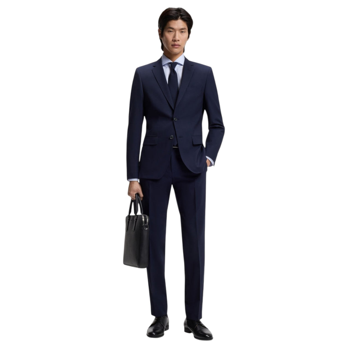 Boss Checked Regular-Fit Shirt in Italian-Made Cotton Twill