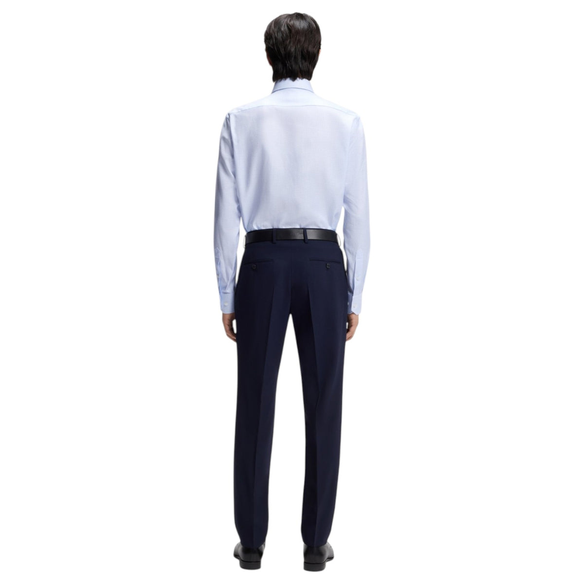 Boss Checked Regular-Fit Shirt in Italian-Made Cotton Twill