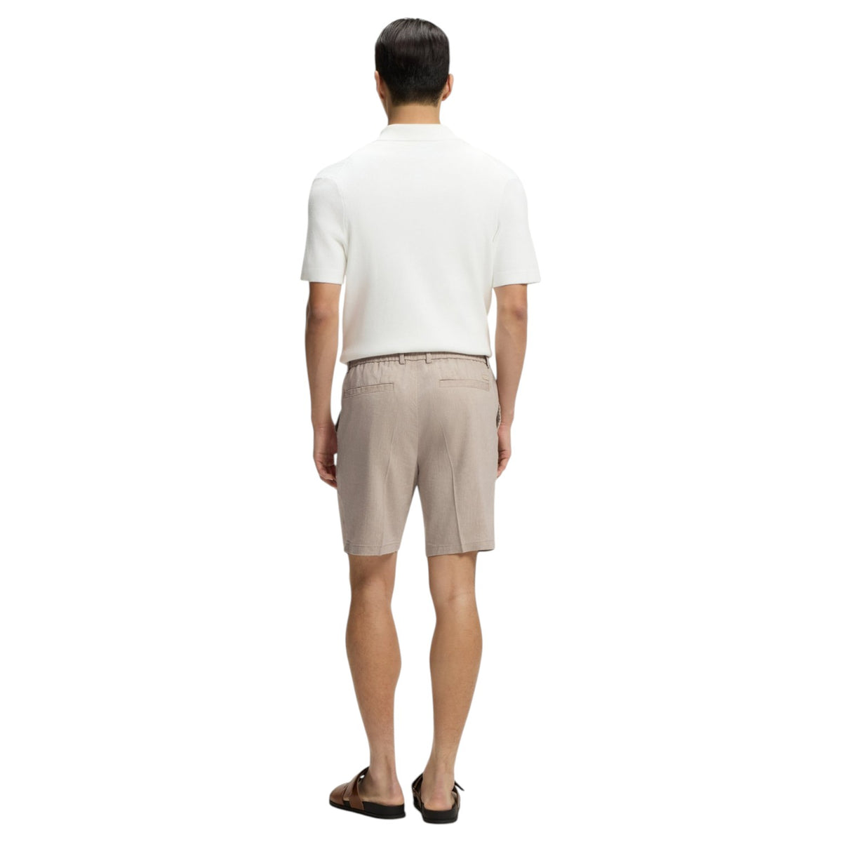 BOSS Linen-Blend Shorts In a Modern Fit 50557537