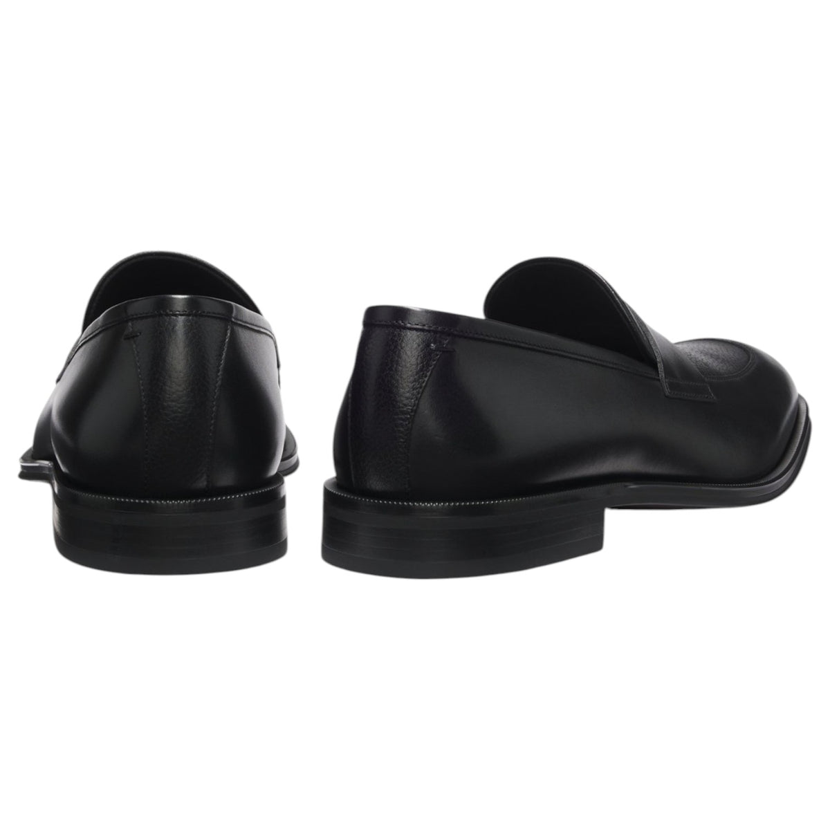 BOSS Leather Loafers With Plain Penny Trim 50560797-001