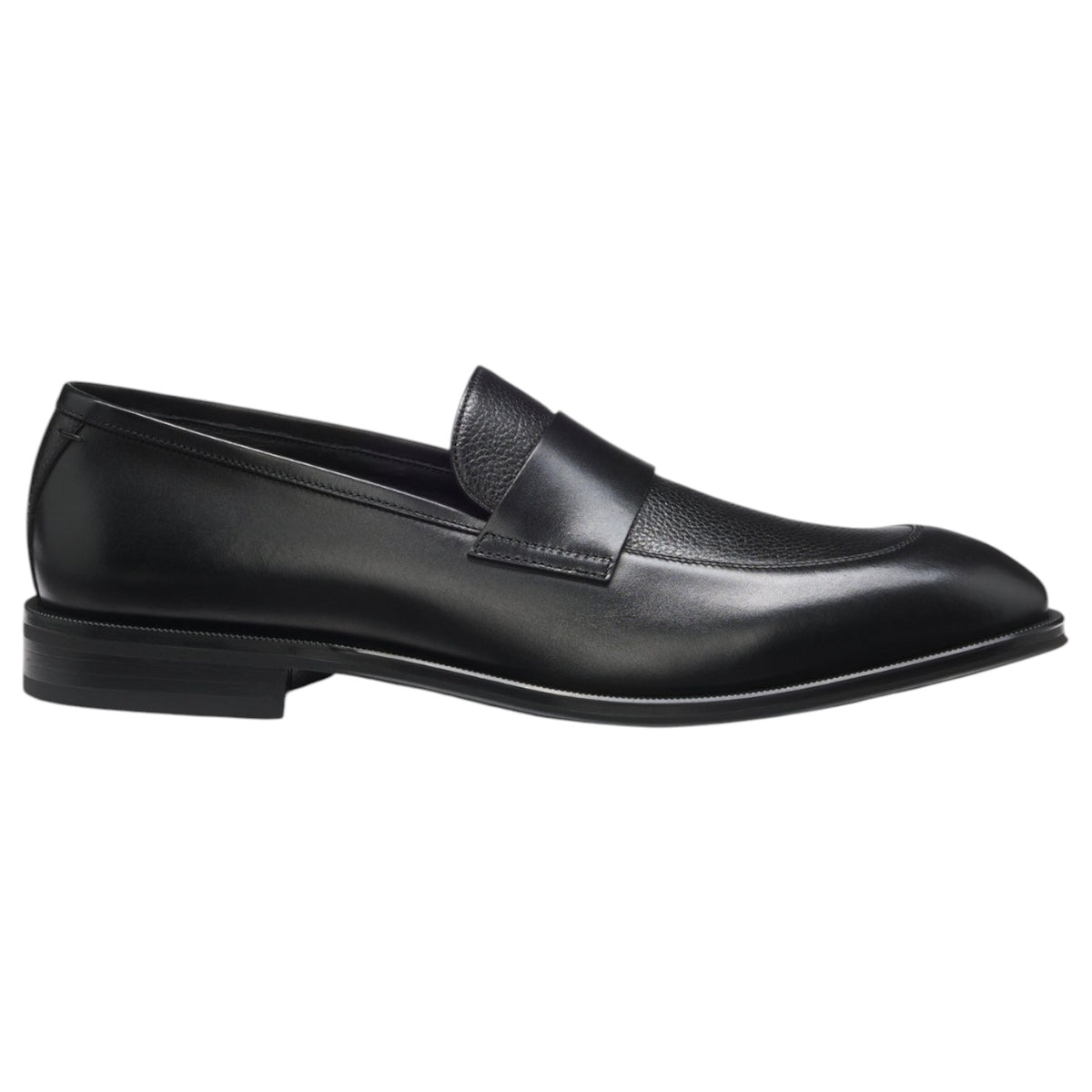 BOSS Leather Loafers With Plain Penny Trim 50560797-001