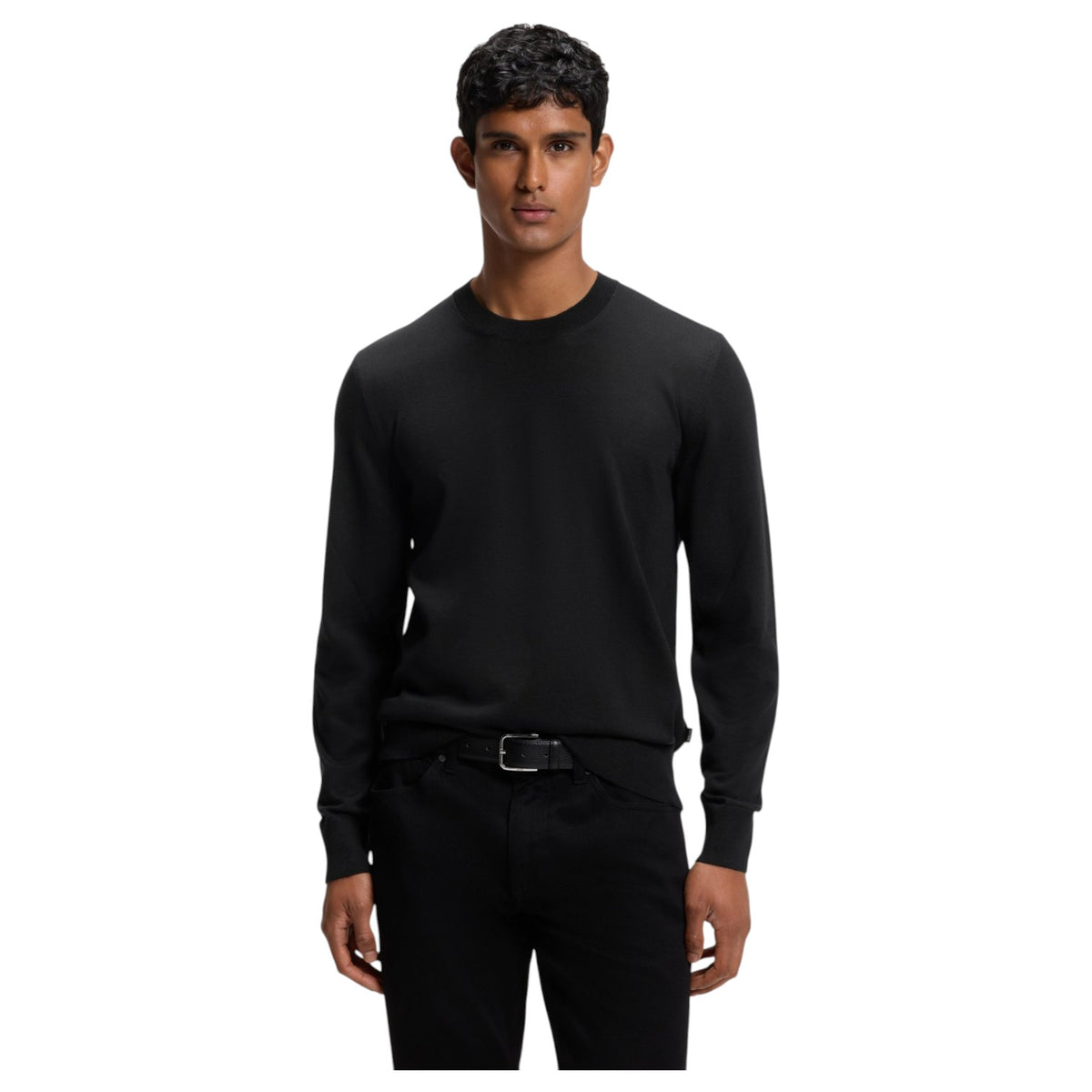 BOSS Regular-Fit Virgin Wool Crew Neck Sweater