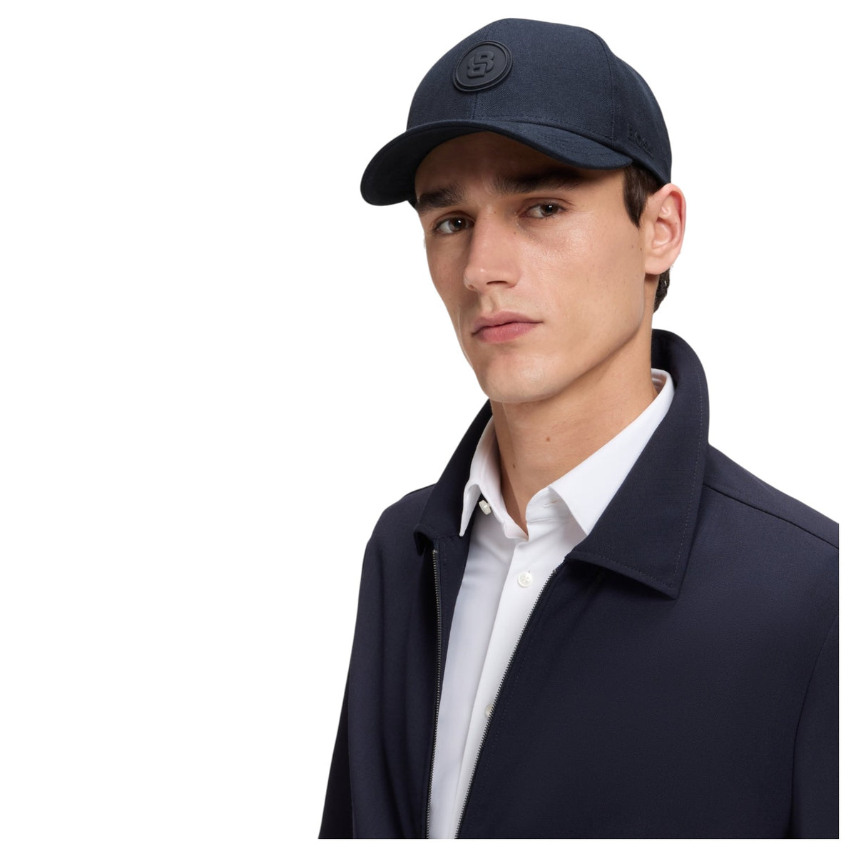 BOSS Men's Cotton Canvas Double B Monogram Cap