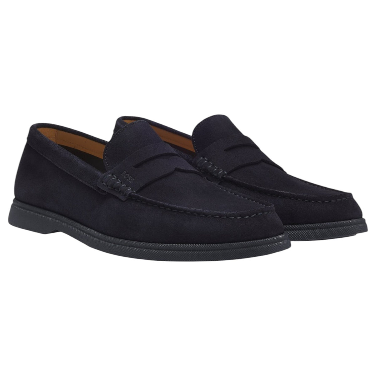 BOSS Men's Sienne Suede Penny Loafers 50568763-401
