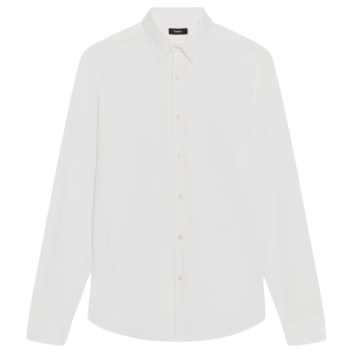 Theory Sylvain Shirt in Structure Knit J0794505 100 White