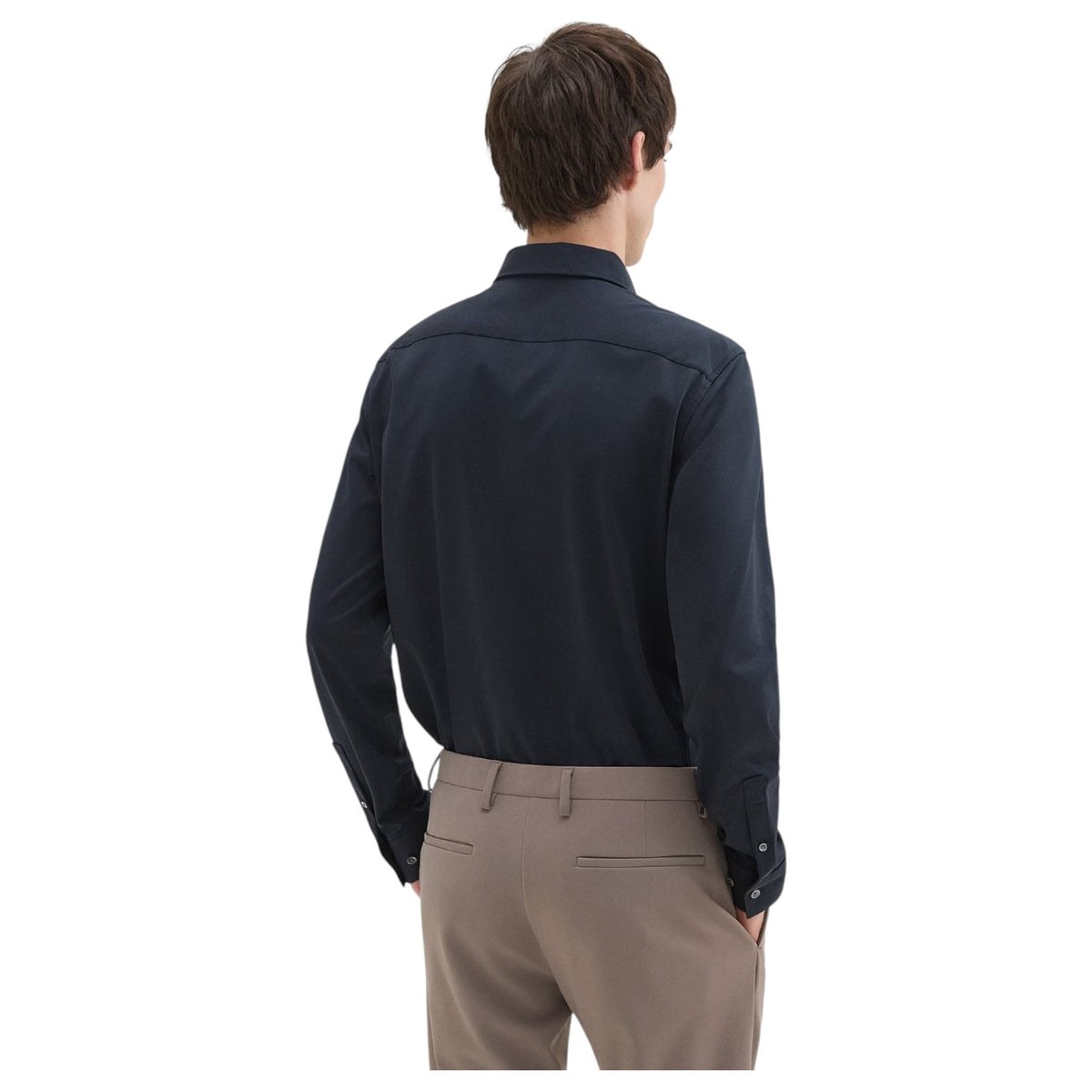 Theory Sylvain Shirt in Structure Knit J0794505 B7H Eclipse