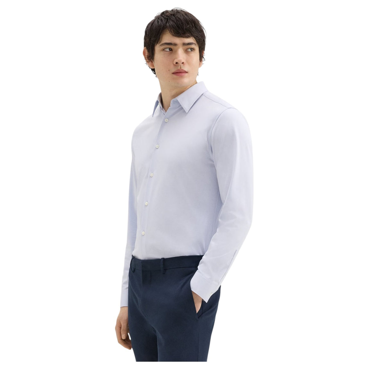 Theory Sylvain Shirt in Structure Knit J0794505 YJY Olympic