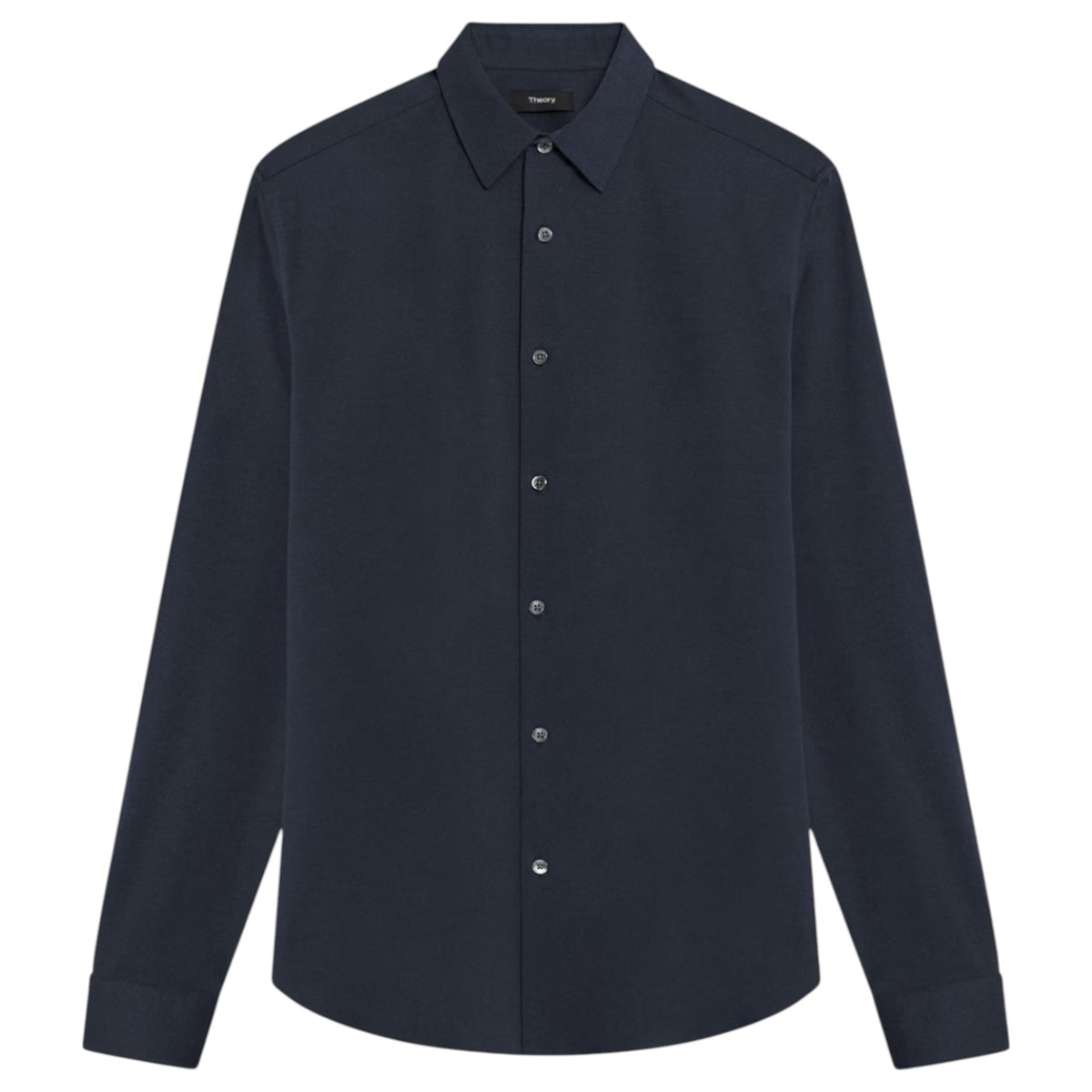Theory Sylvain Shirt in Structure Knit J0794505 B7H Eclipse