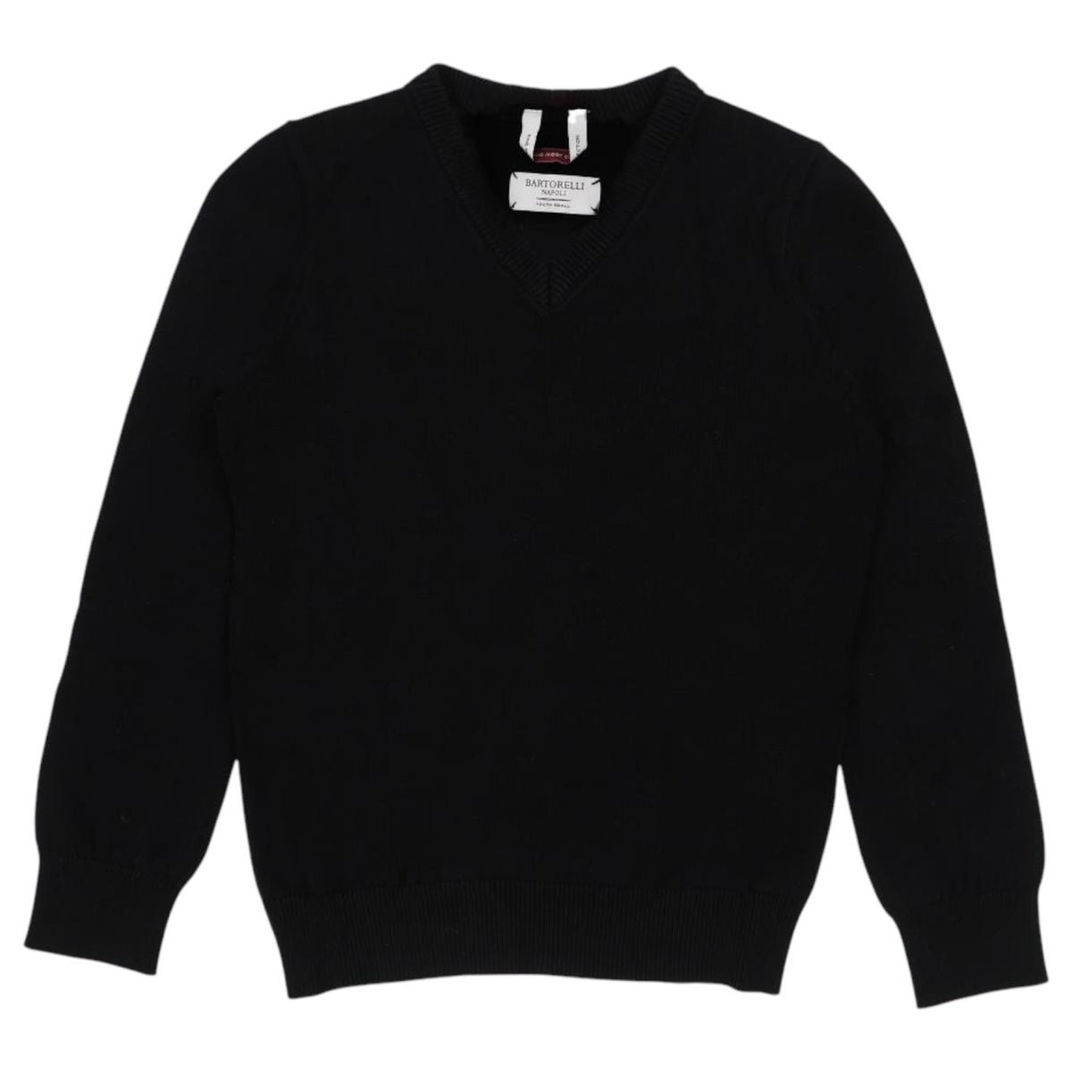Boys Bartorelli V Neck Black Sweater BTNSW-B-VN-BLK