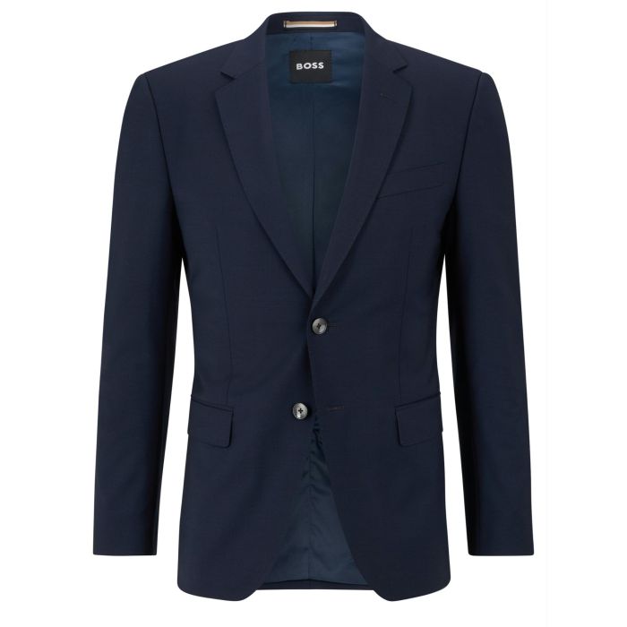BOSS Bi-Stretch Slim-Fit Navy Blue Jersey Blazer 50481572-404