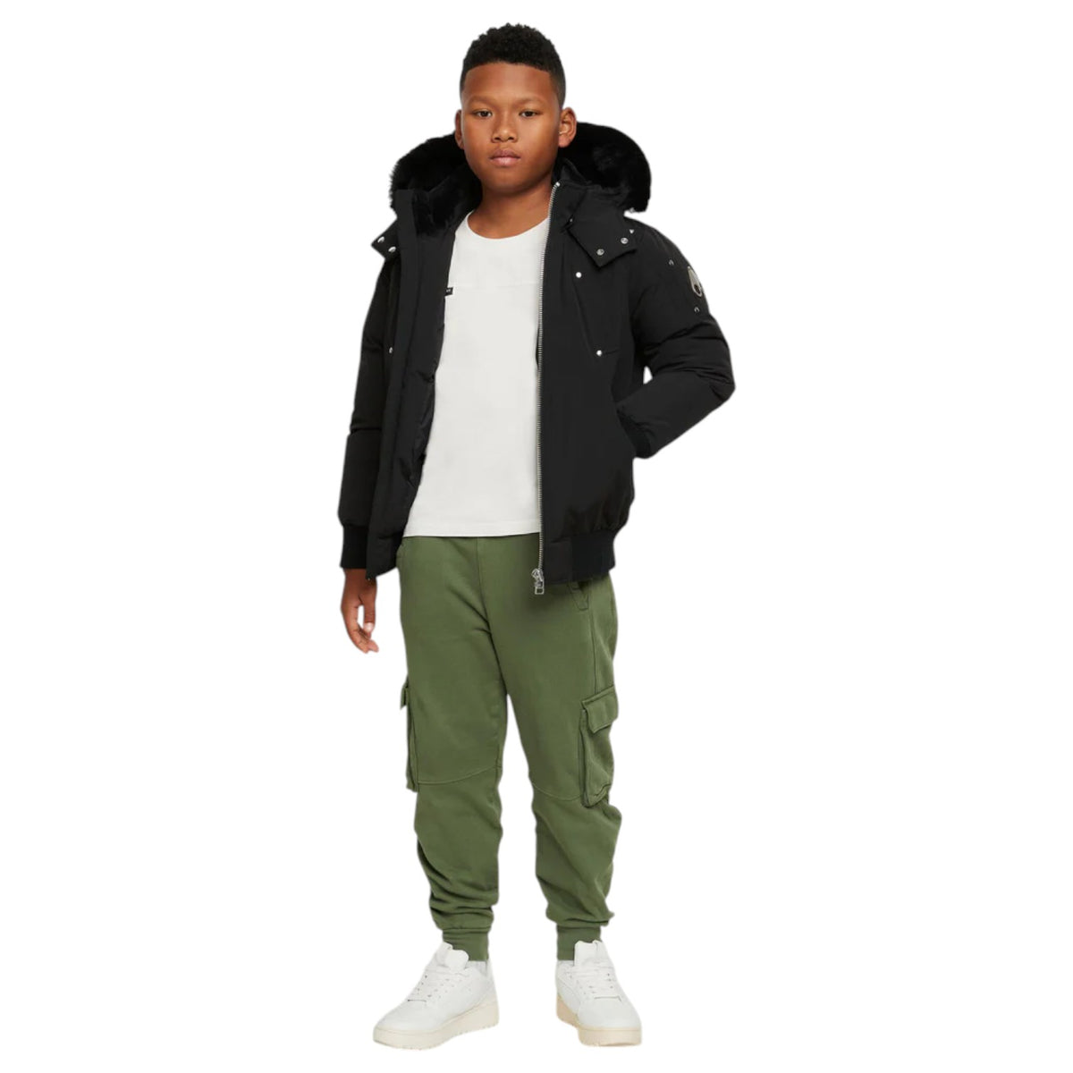 Moose Knuckles Unisex Bomber 3Q Kids Apparel M32UB035S Blk/Blk
