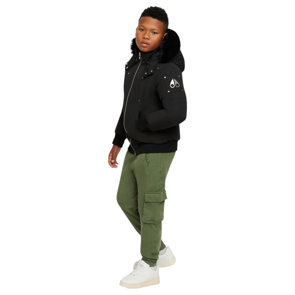 Moose Knuckles Unisex Bomber 3Q Kids Apparel M32UB035S Blk/Blk