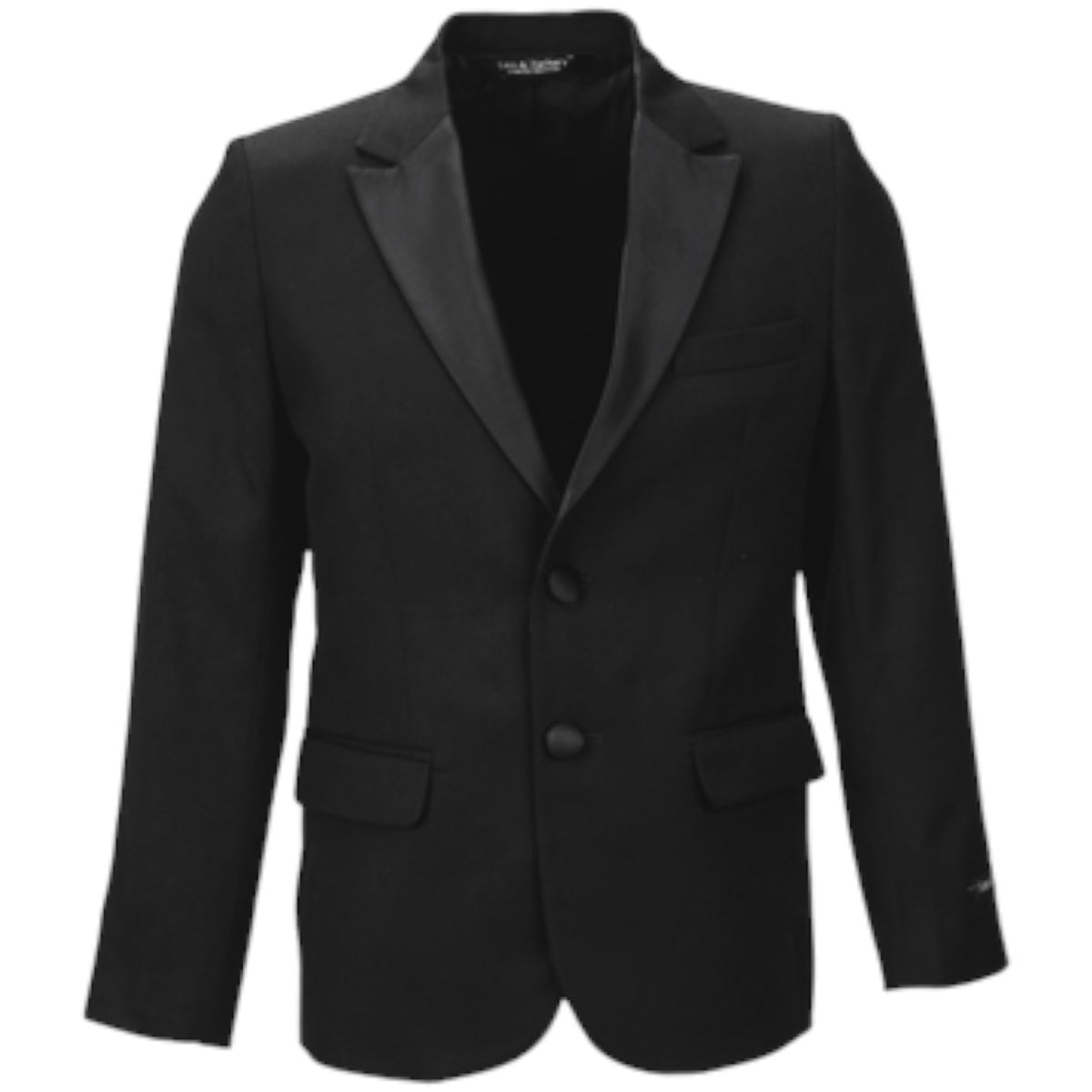 Leo & Zachary Chrome Tuxedo with Peak Lapel TUX CHROME Black