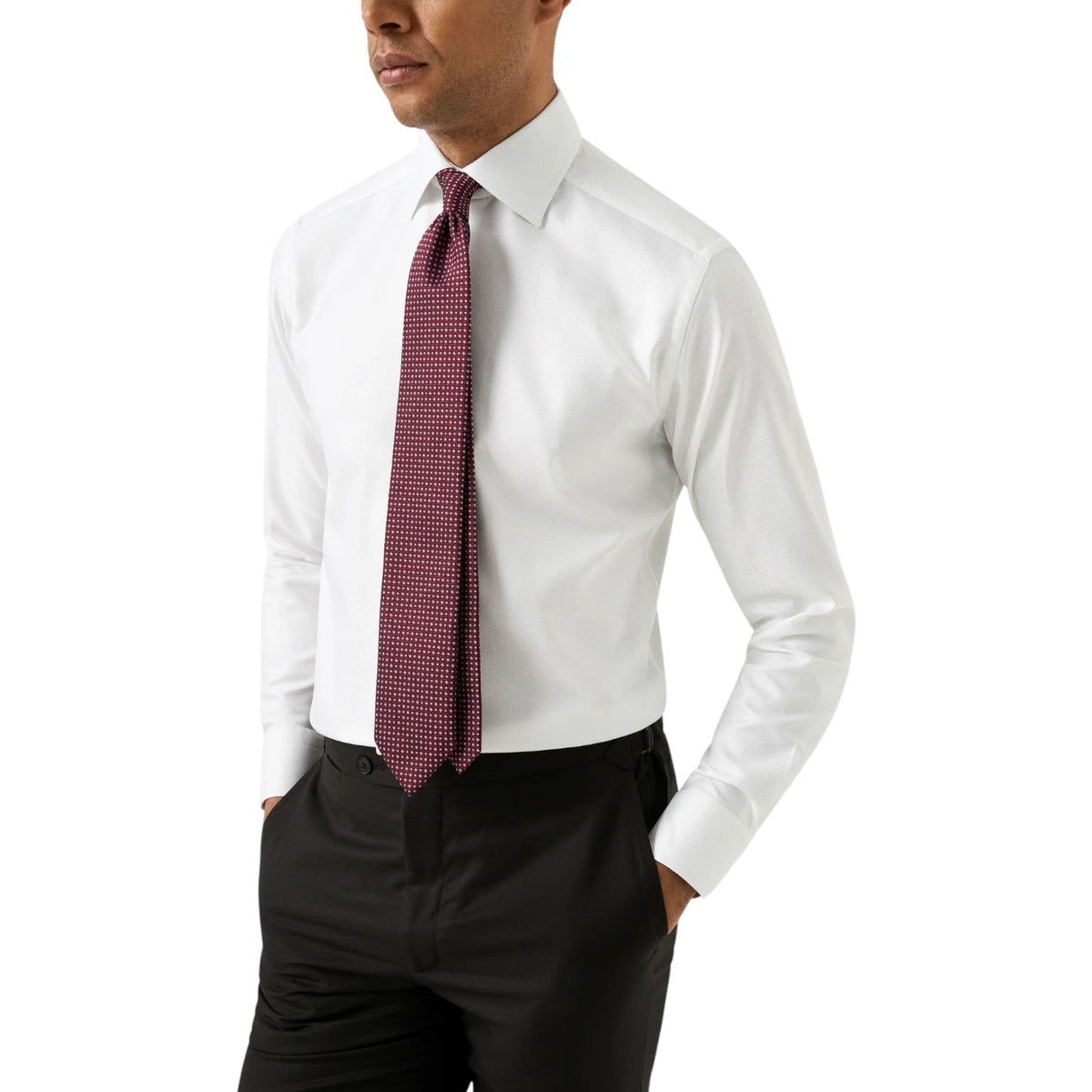 Eton King Twill Shirt In White