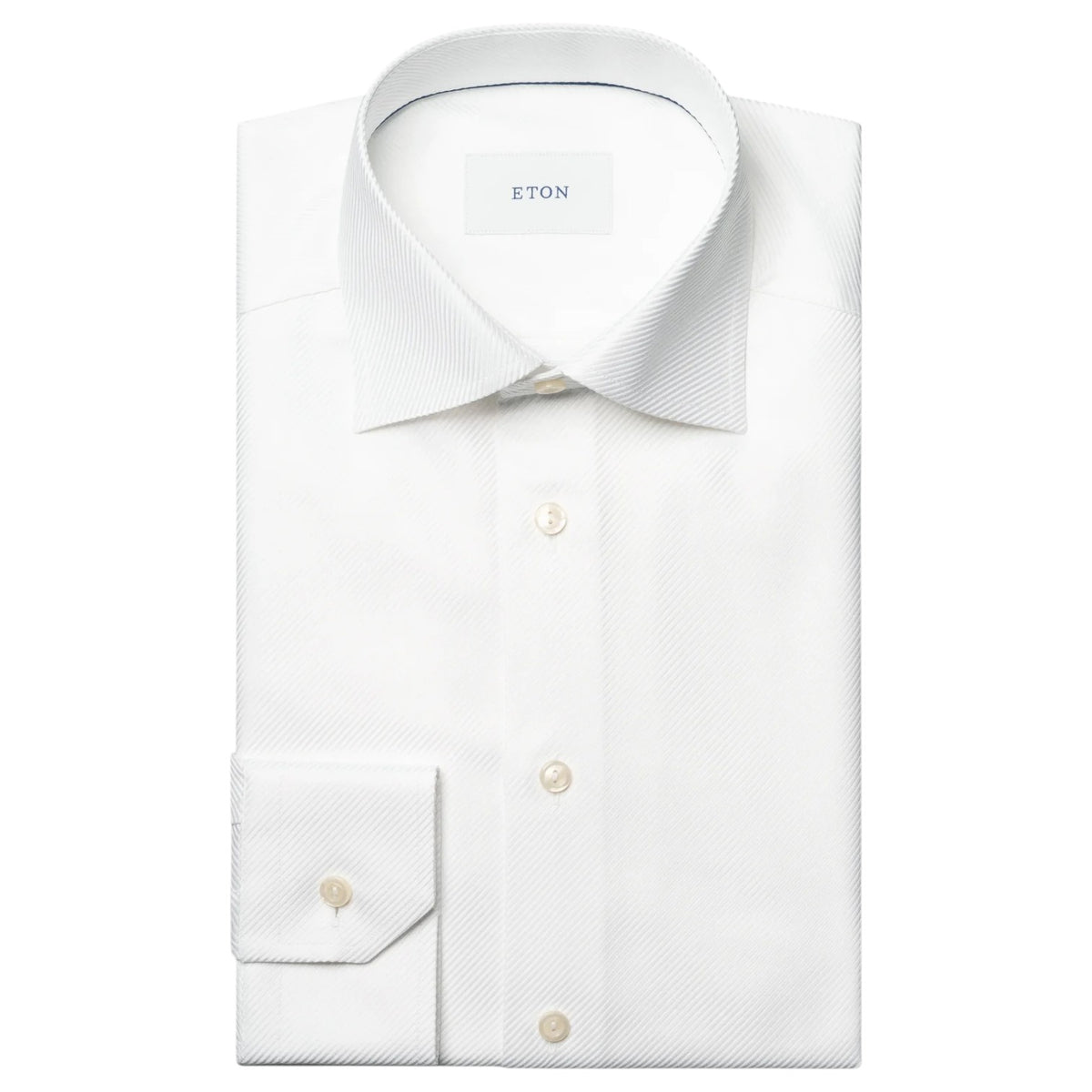 Eton King Twill Shirt In White