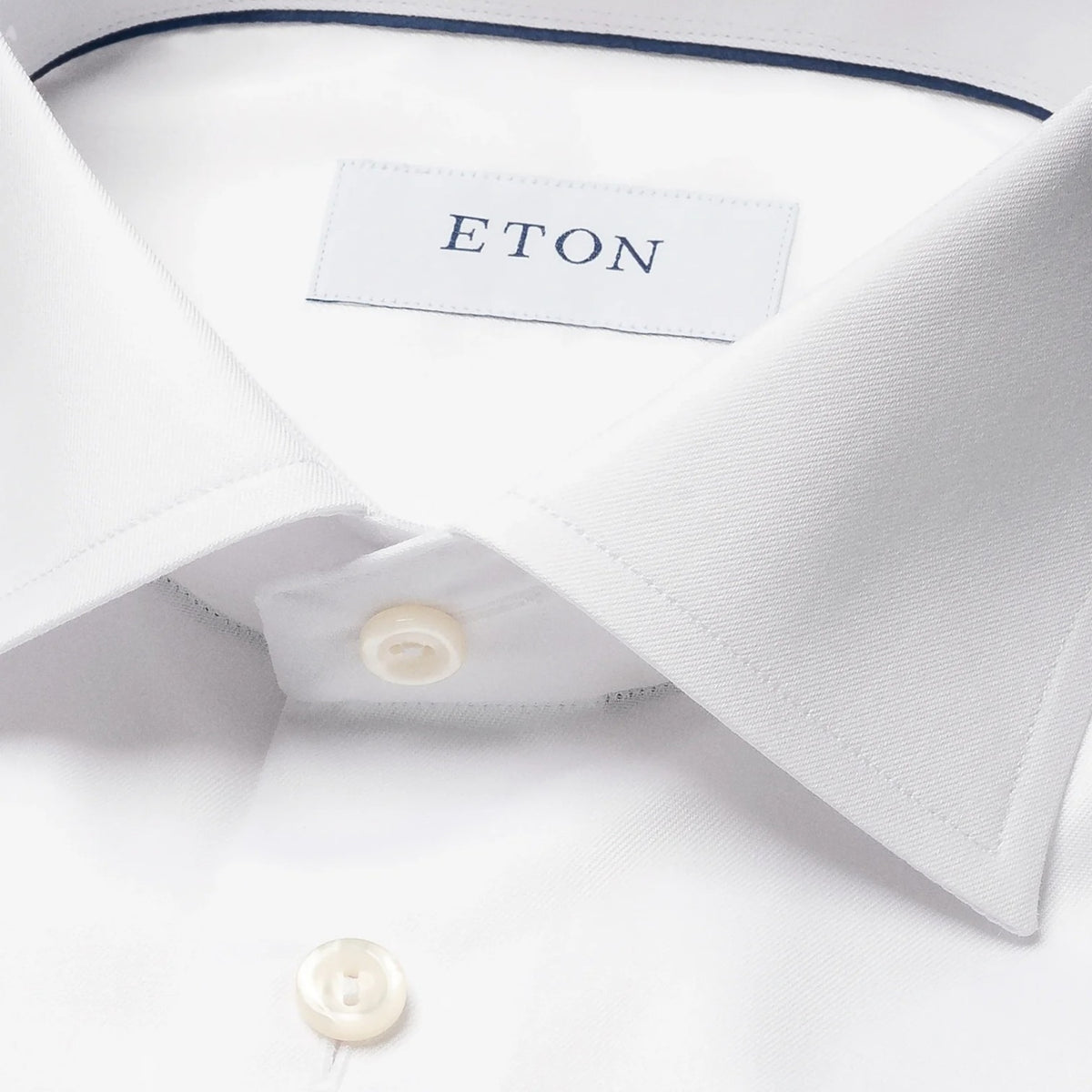 Eton White Signature Twill Shirt 100012342/00