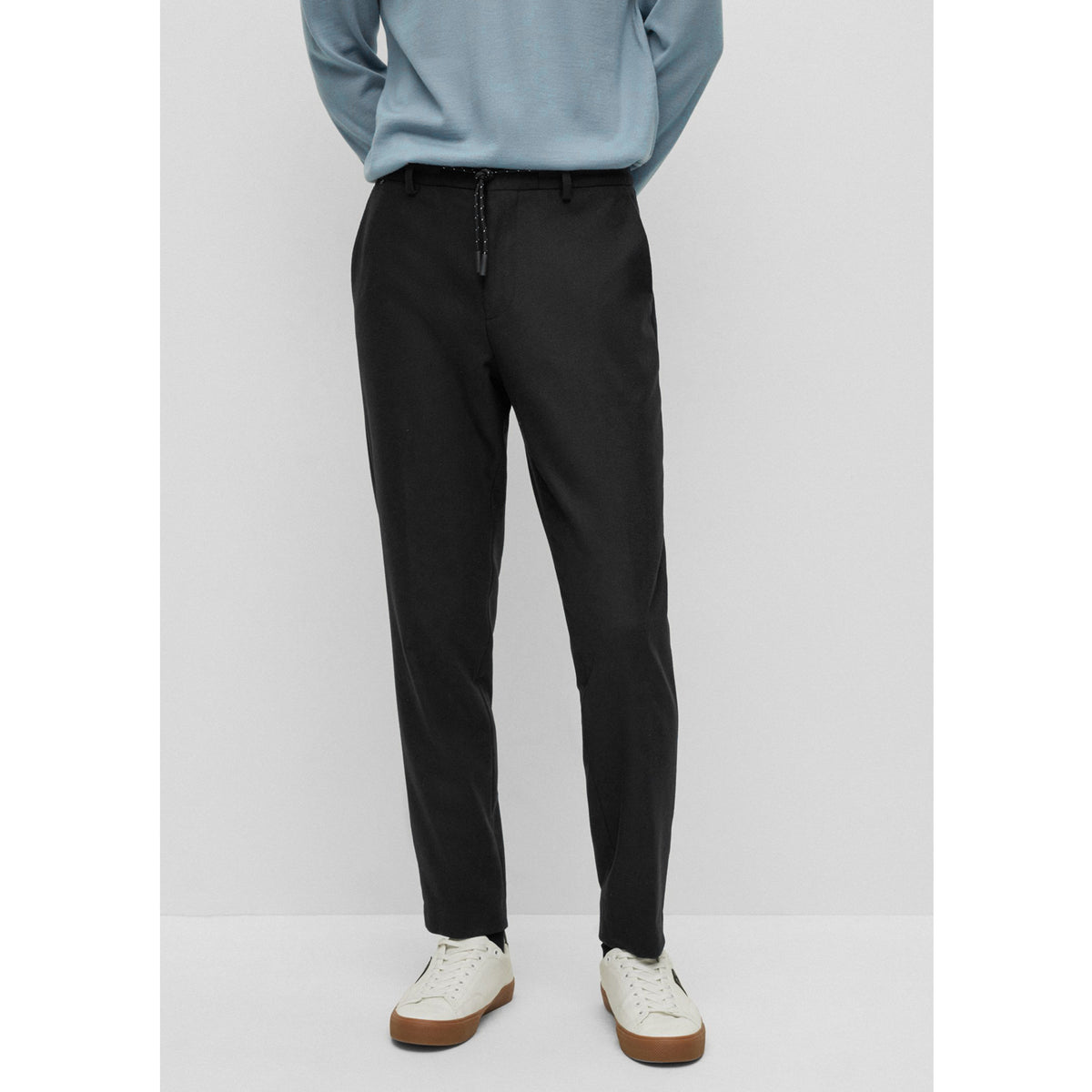 BOSS Men's Slim-Fit Trousers in Performance-Stretch Fabric in Black 50479918-001