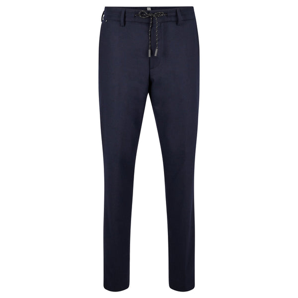 BOSS Men's Slim-Fit Trousers in Performance-Stretch Fabric in Dark Blue  50479918-404