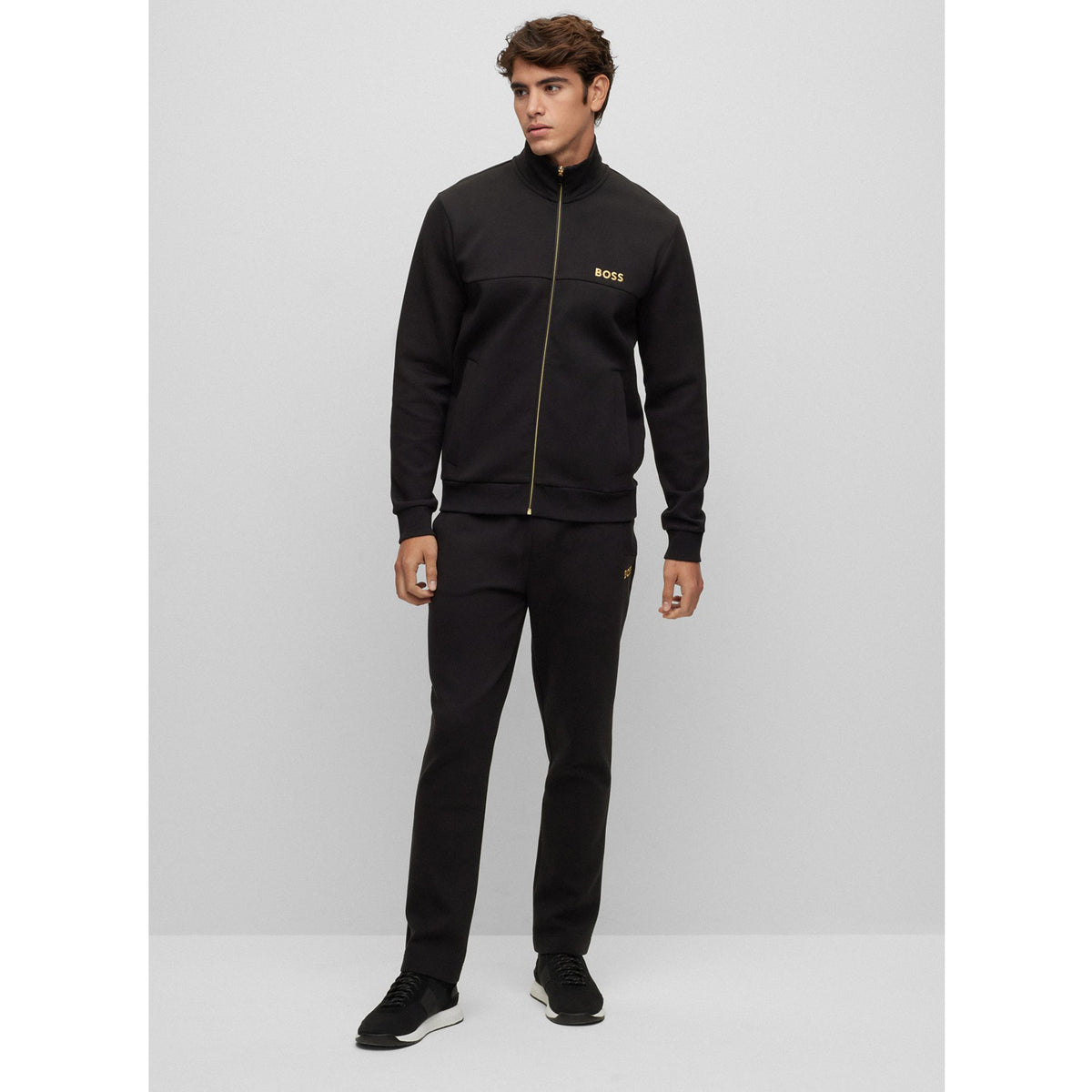 BOSS Men's Cotton-Blend Zip-Up Track Suit with Embroidered Logo 50482899-001