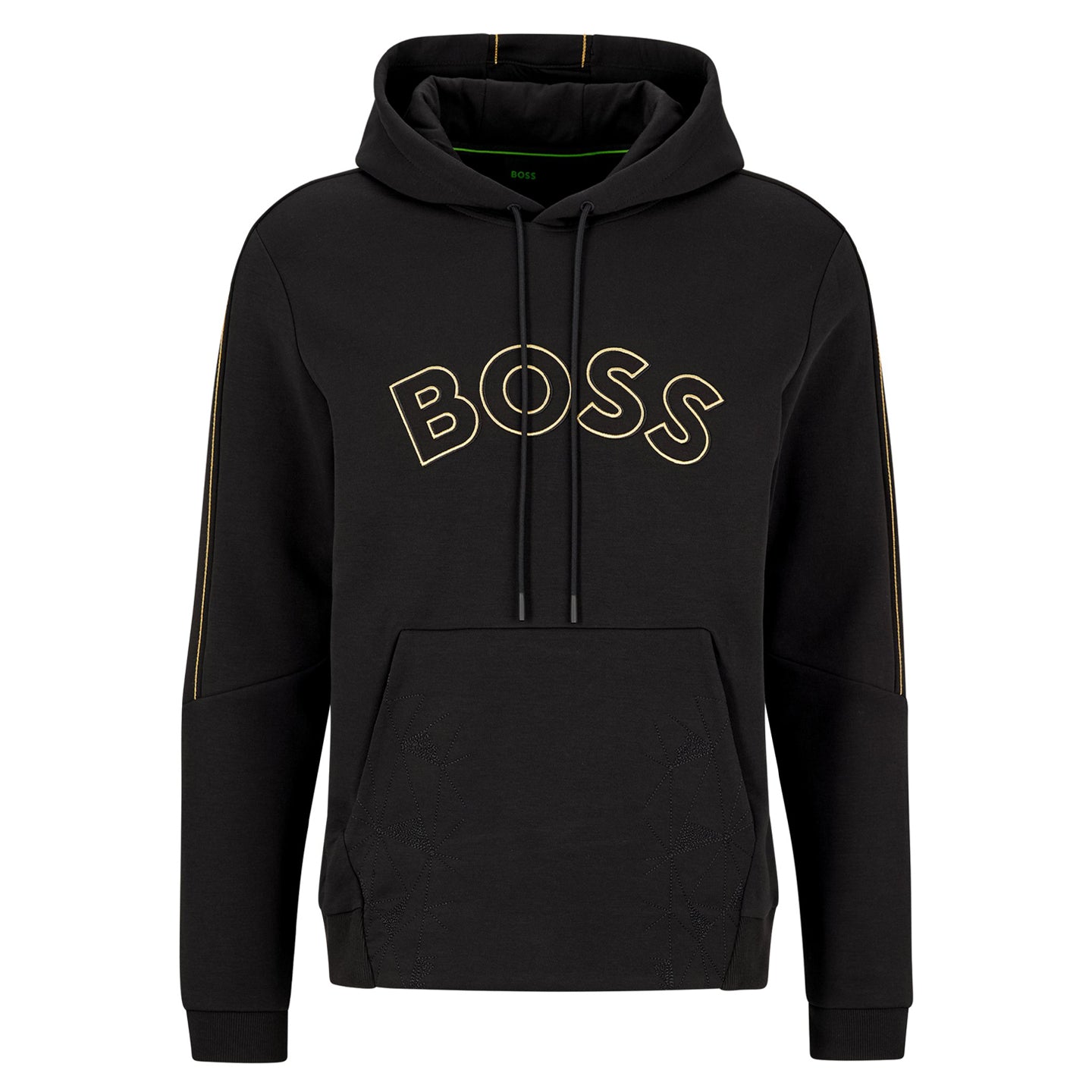 BOSS Men's Regular-Fit Hoodie with Grid Artwork and Logo 50484170-001