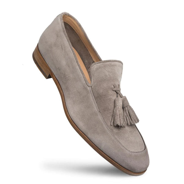 Mezlan Men's Suede Leather Tassel Loafers  9899 R607 Taupe