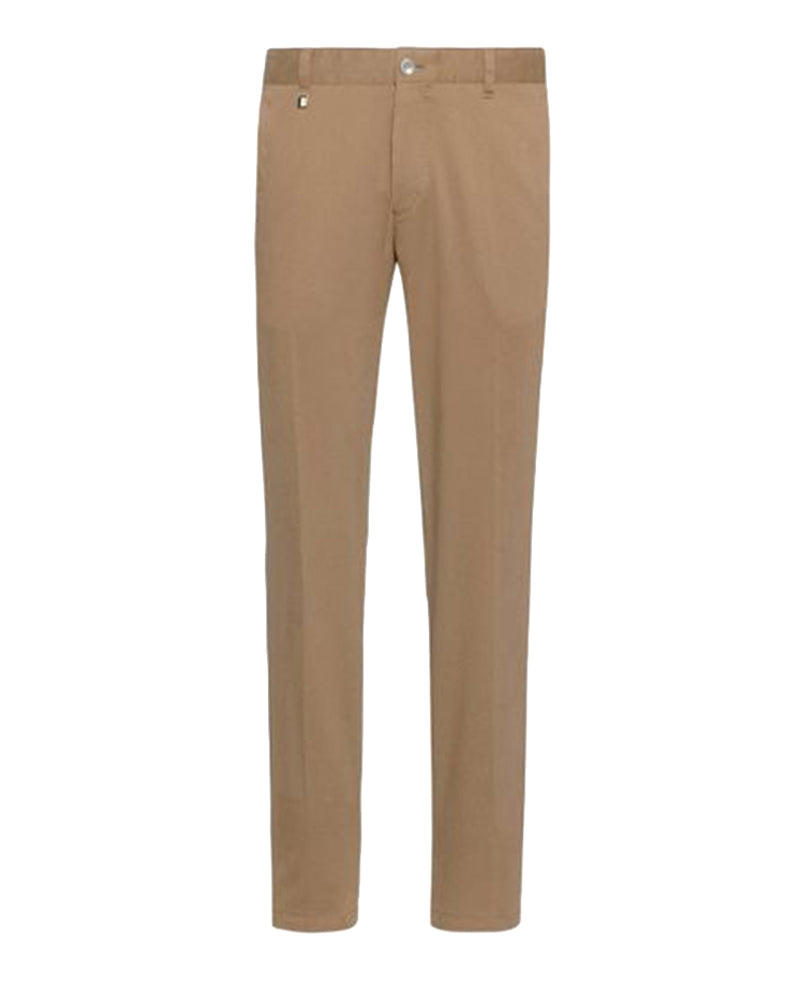 BOSS Men's Slim-Fit Chinos in Stretch-Cotton Serge in Tan 50468850-260