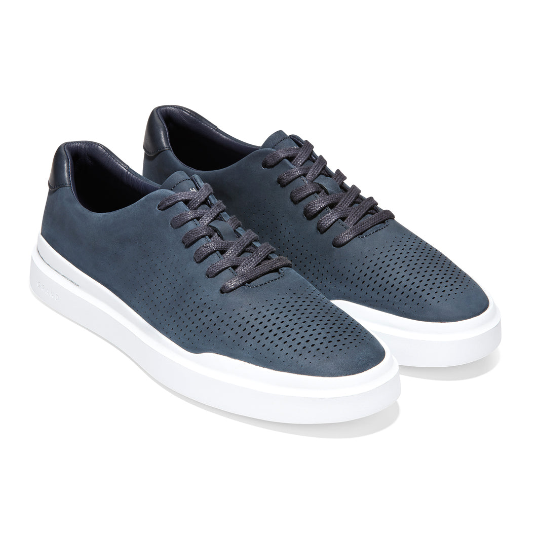GrandPrø GrandPro Rally Laser Cut Sneaker in Blue