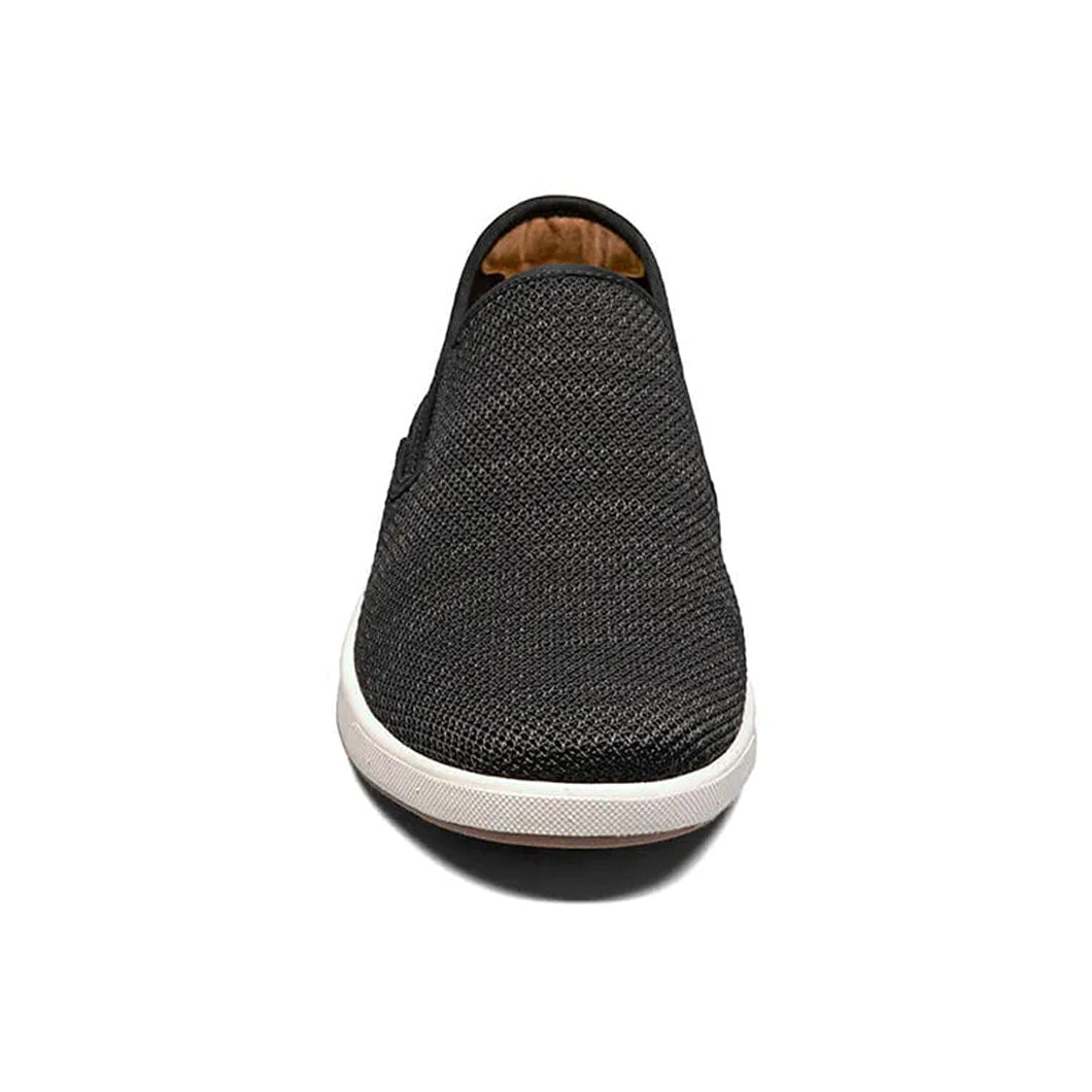 Florsheim Men's Crossover Knit Plain Toe Slip-On Sneaker in Black 14311-001