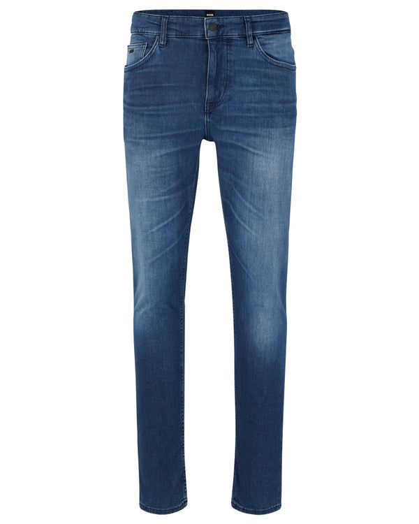 BOSS Men's Delano Slim-Fit Jeans in Super-Soft Blue Italian Denim  50491002