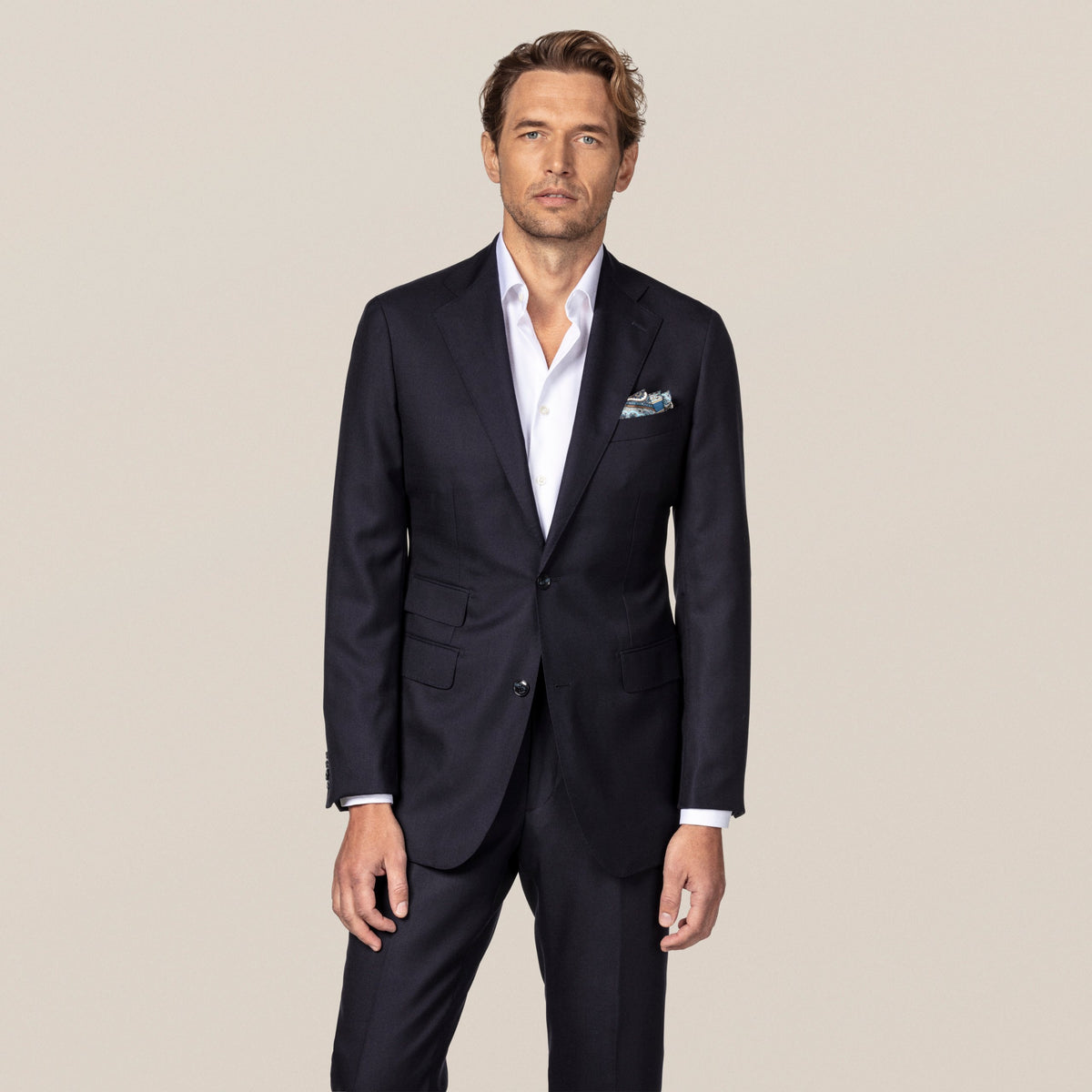 Eton Men's White Textured Twill Shirt