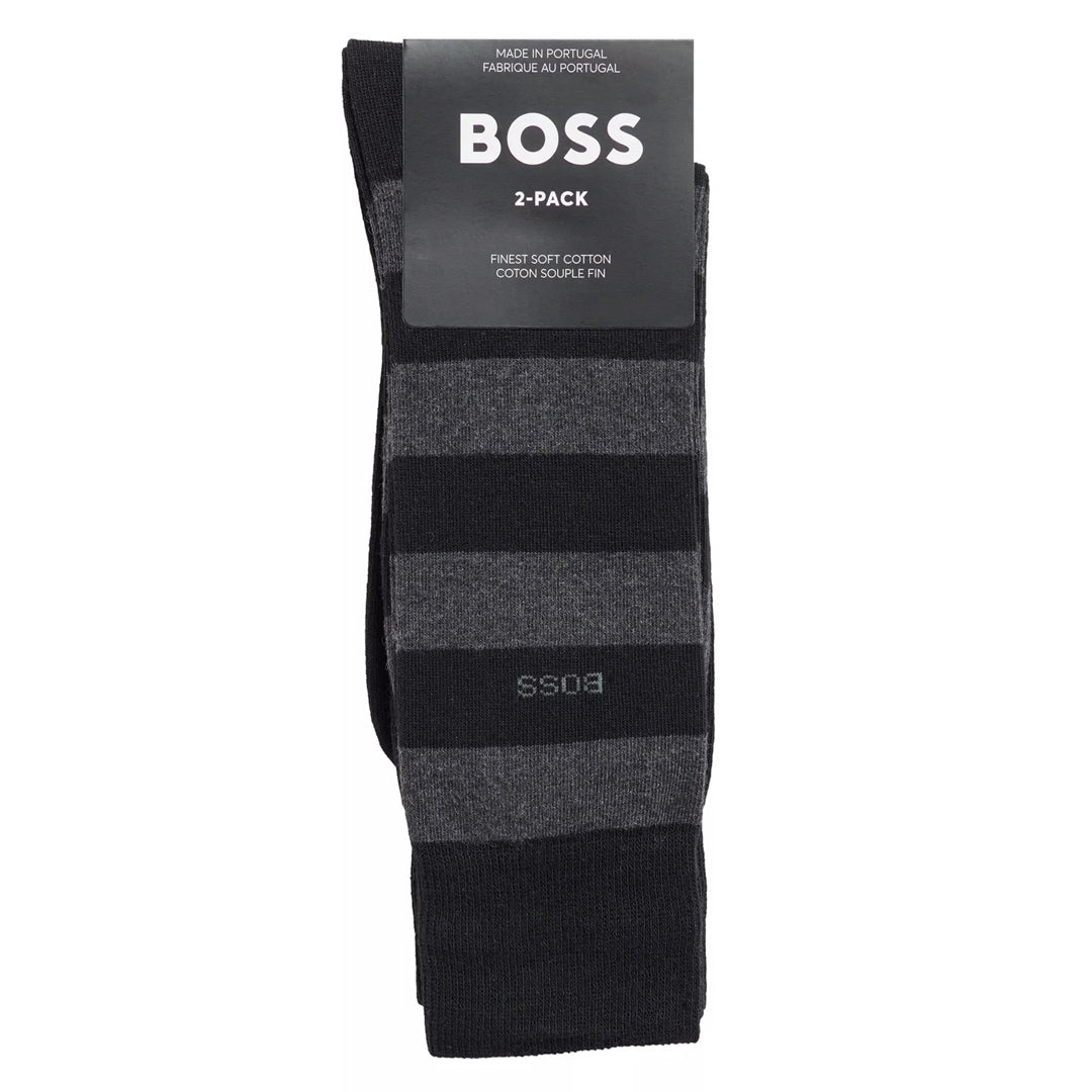 BOSS Men's Two-Pack of Socks in a Cotton Blend