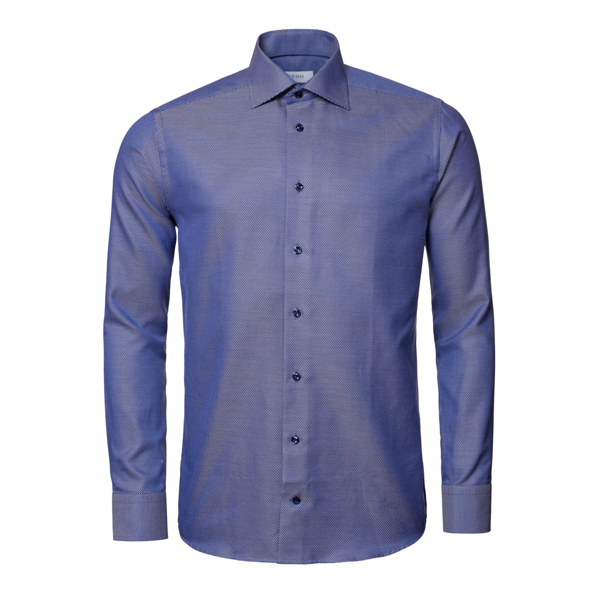 Eton Men's King Twill Slim-Fit Tactical Shirt - Blue 100003543 29