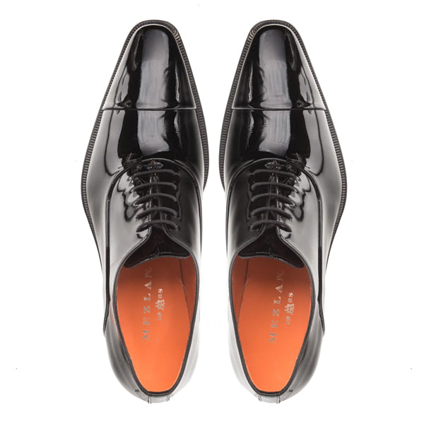 Mezlan Men's Patent Leather Formal Oxford Shoe E20264 Tux Black