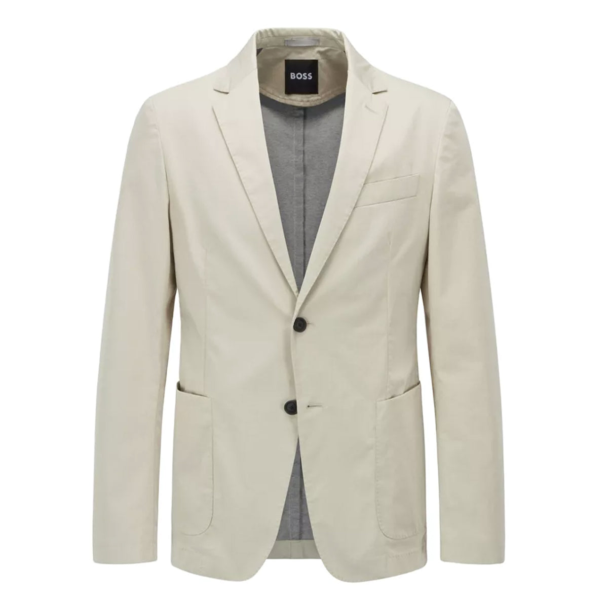 BOSS Men's Slim-Fit Jacket in Performance-Stretch Fabric in Light Beige 50468895-271