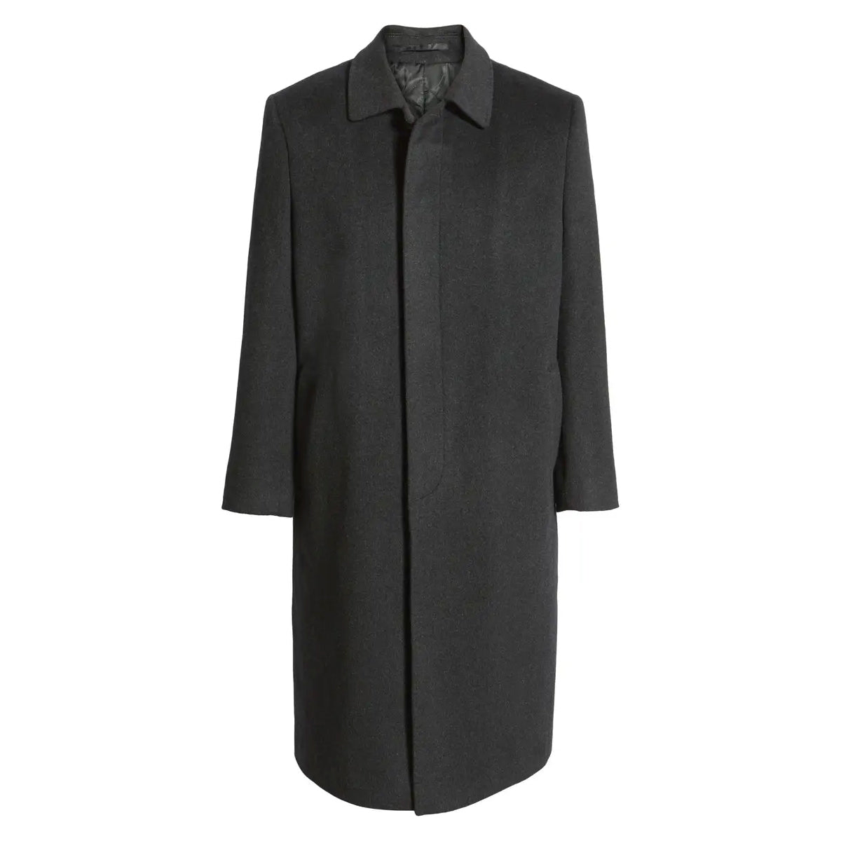 Hart Schaffner Marx Men's Stanley Cashmere-Blend Coat in Charcoal