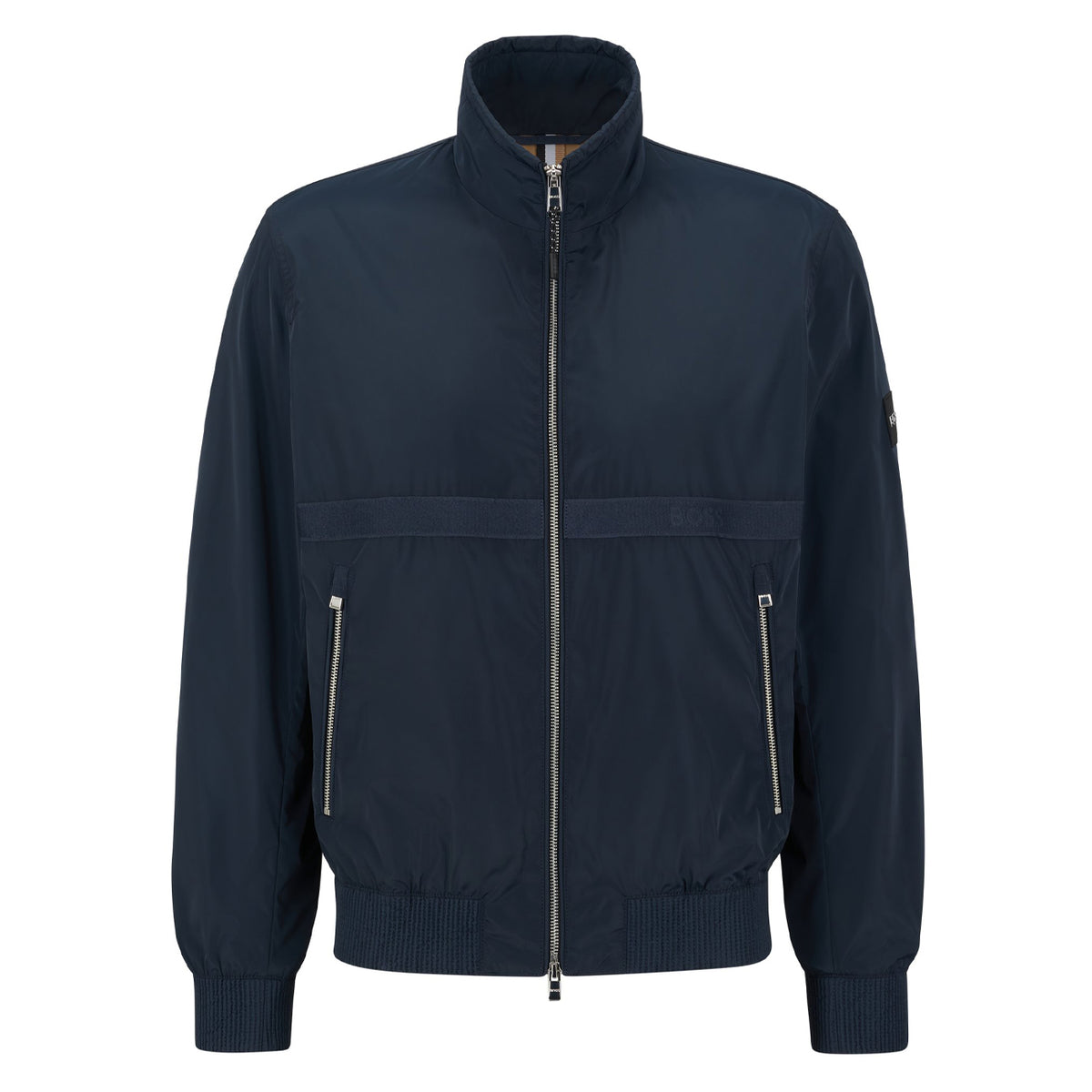 BOSS Men's Water-Repellent Jacket with Logo Details 50482595-404