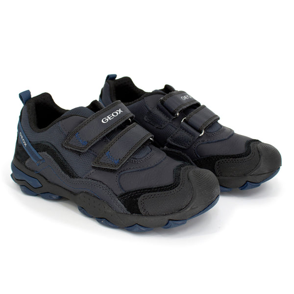Geox Boys' Buller Boy Sneaker in Navy/Black J159VA-C0045
