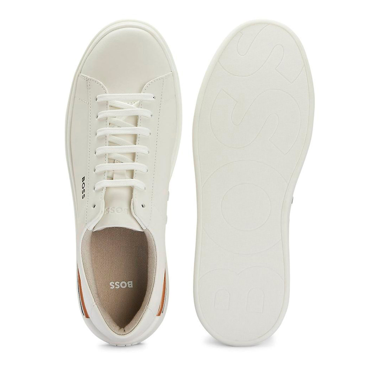 BOSS Men's Clint Tennis Trainers in White 50493242-100
