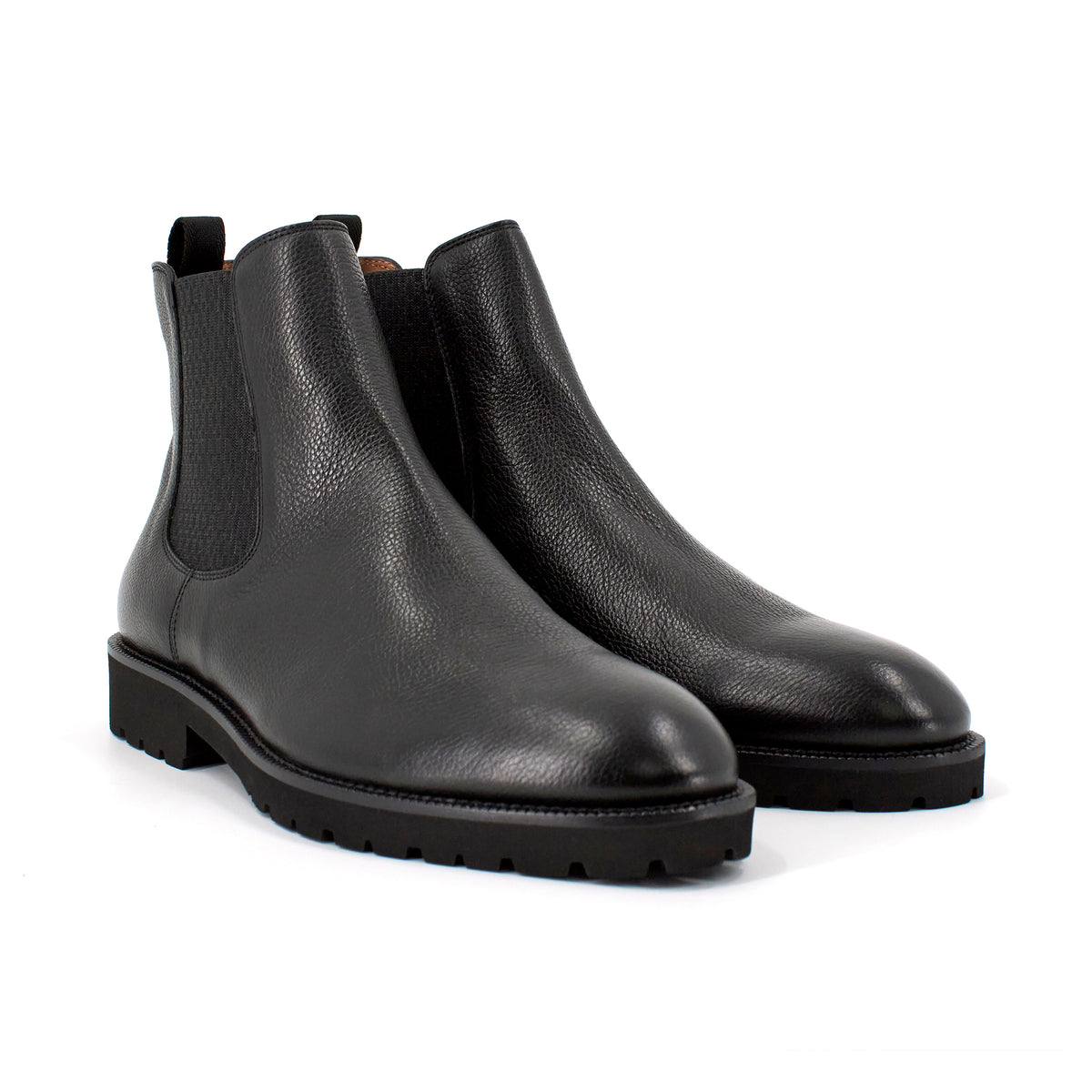 BOSS Men's Edenlug Leather Chelsea Boots in Black 50460583-001