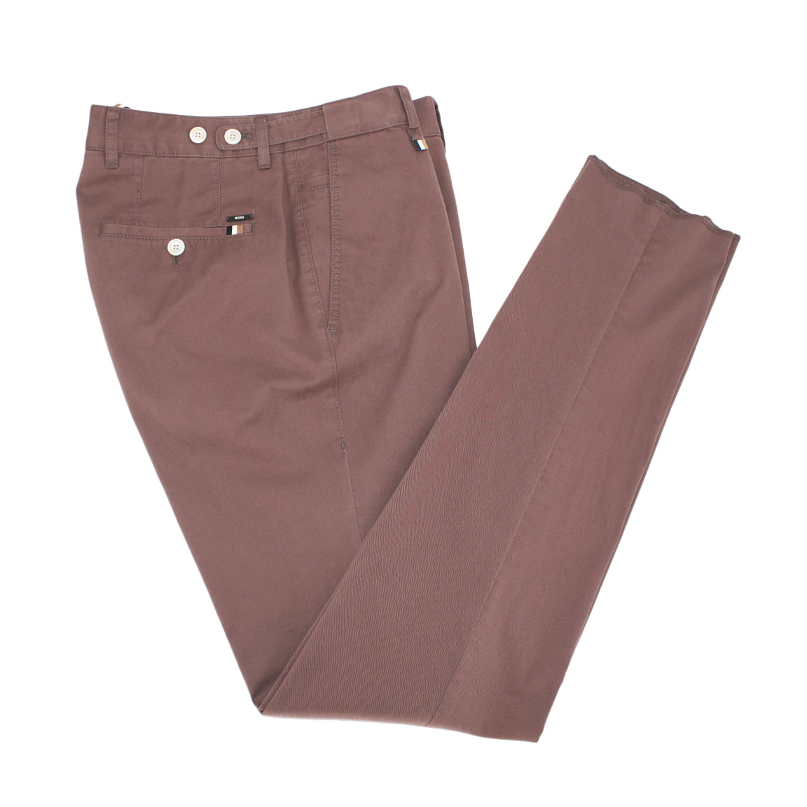 BOSS Men's Slim-Fit Chinos in Stretch-Cotton Serge in Mauve 50468850-606