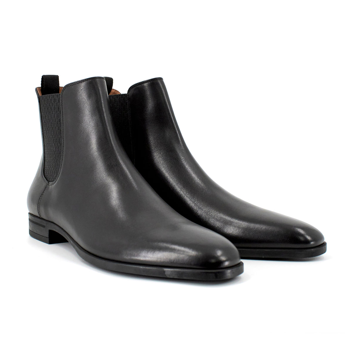 BOSS Men's Kensington Leather Chelsea Boots in Black 50454497-001