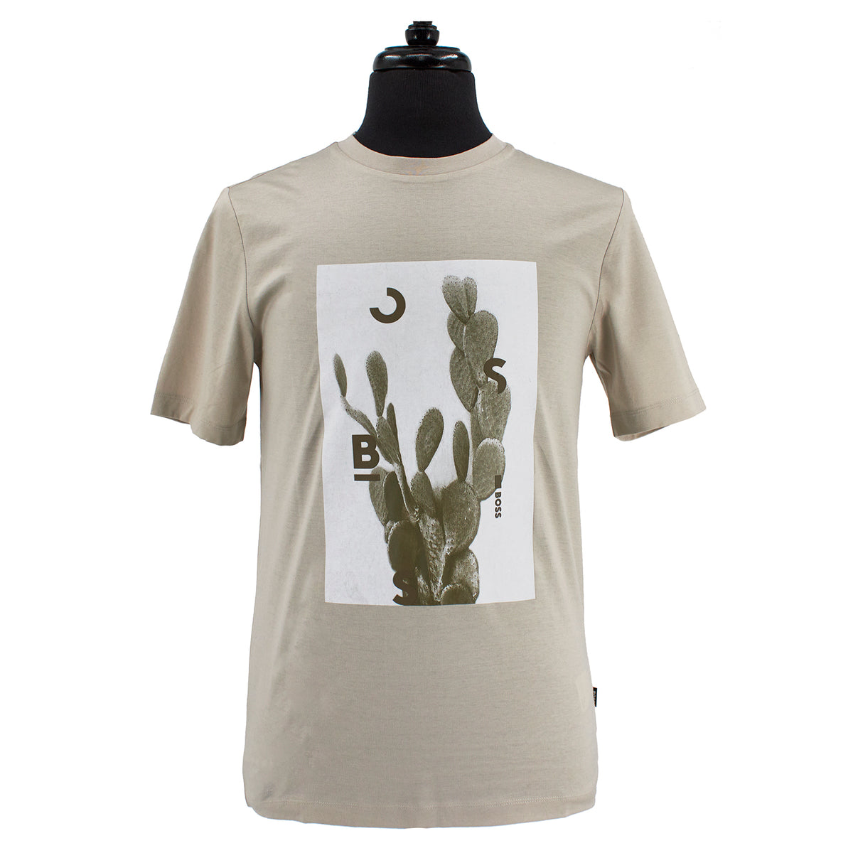 BOSS Men's Slim Fit Graphic T-Shirt in Tan 50469501-271